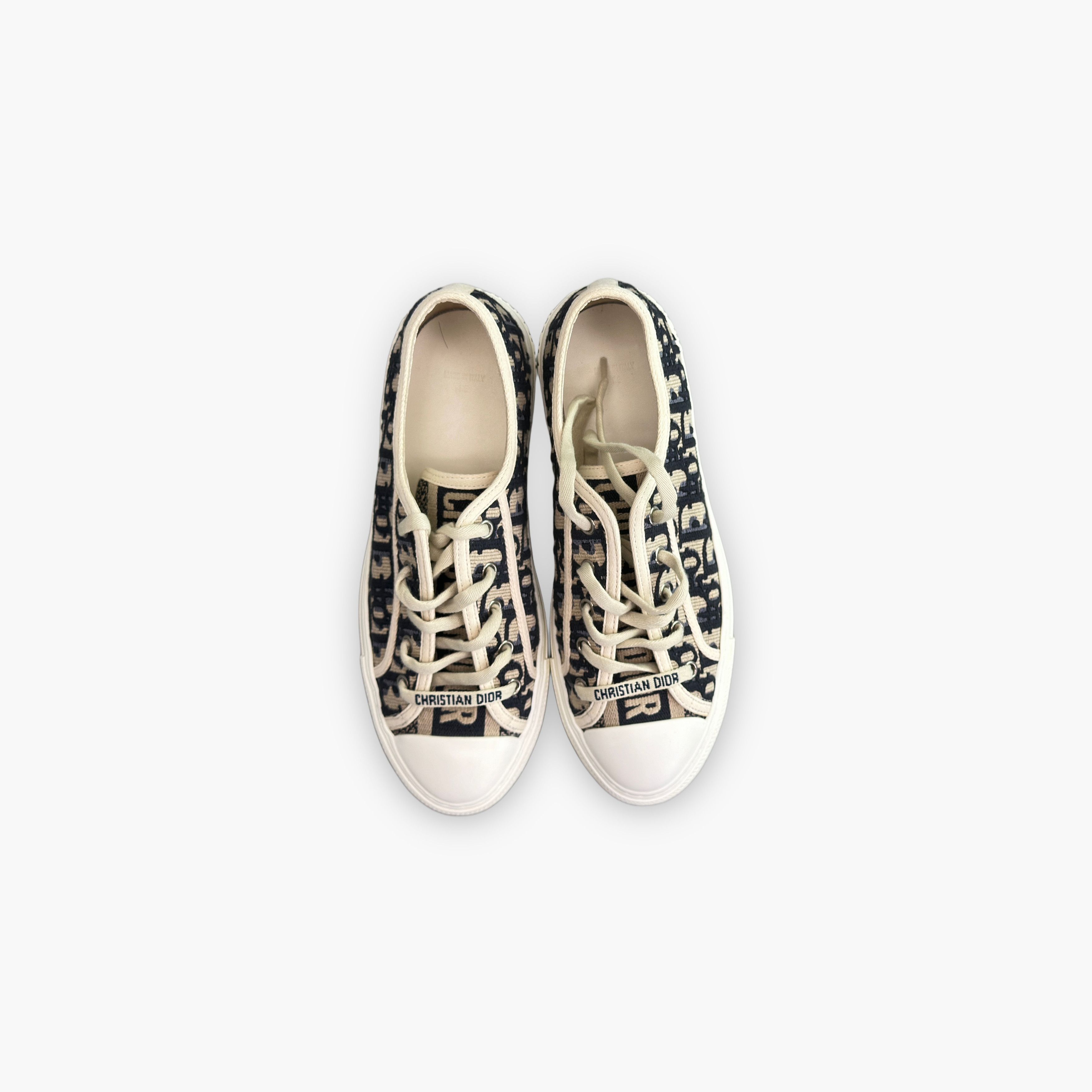 Dior Dior Walk'n'Dior Oblique Low-Top Sneakers Size 38 Size US 8 / IT 38 - 9 Thumbnail
