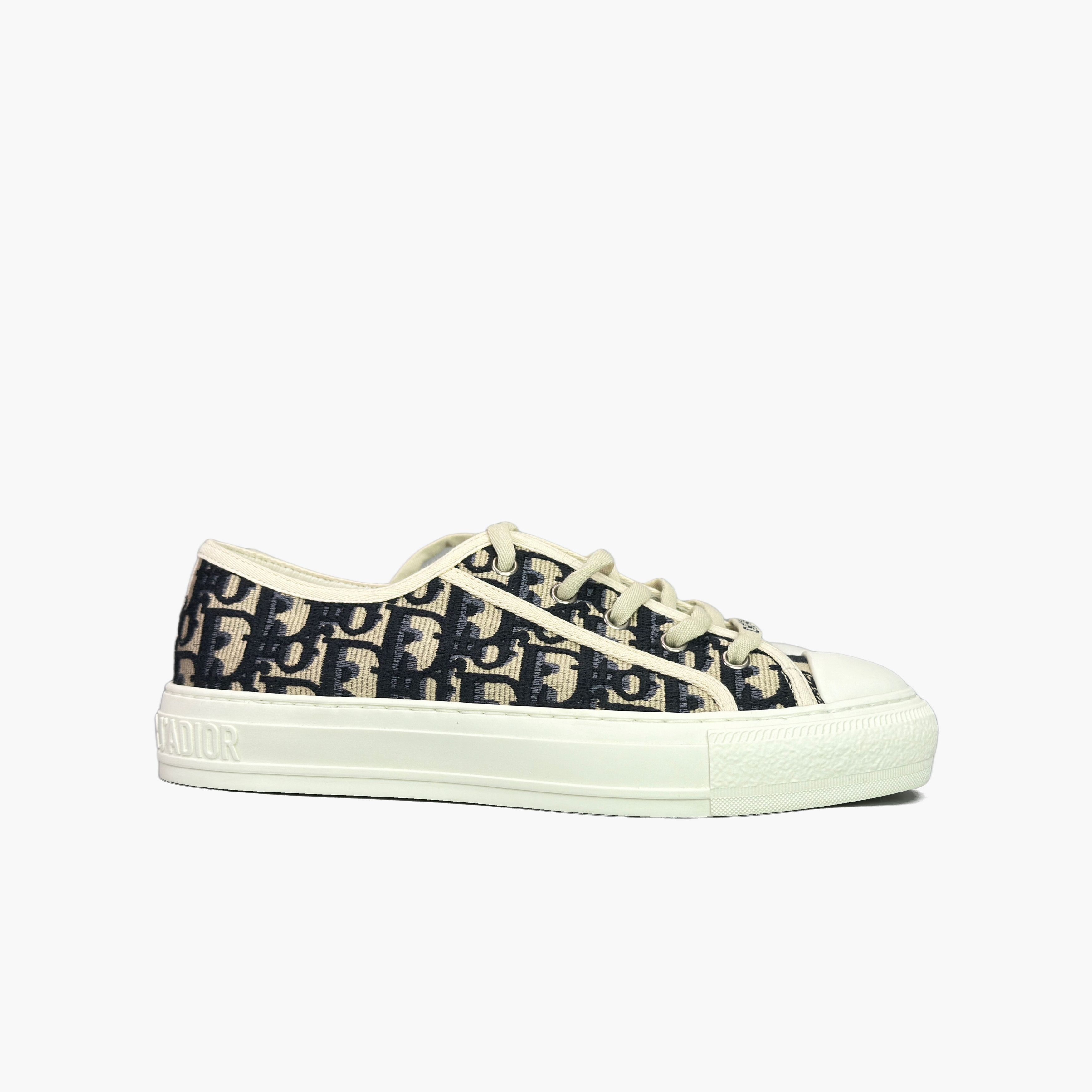 Dior Dior Walk'n'Dior Oblique Low-Top Sneakers Size 38 Size US 8 / IT 38 - 4 Thumbnail
