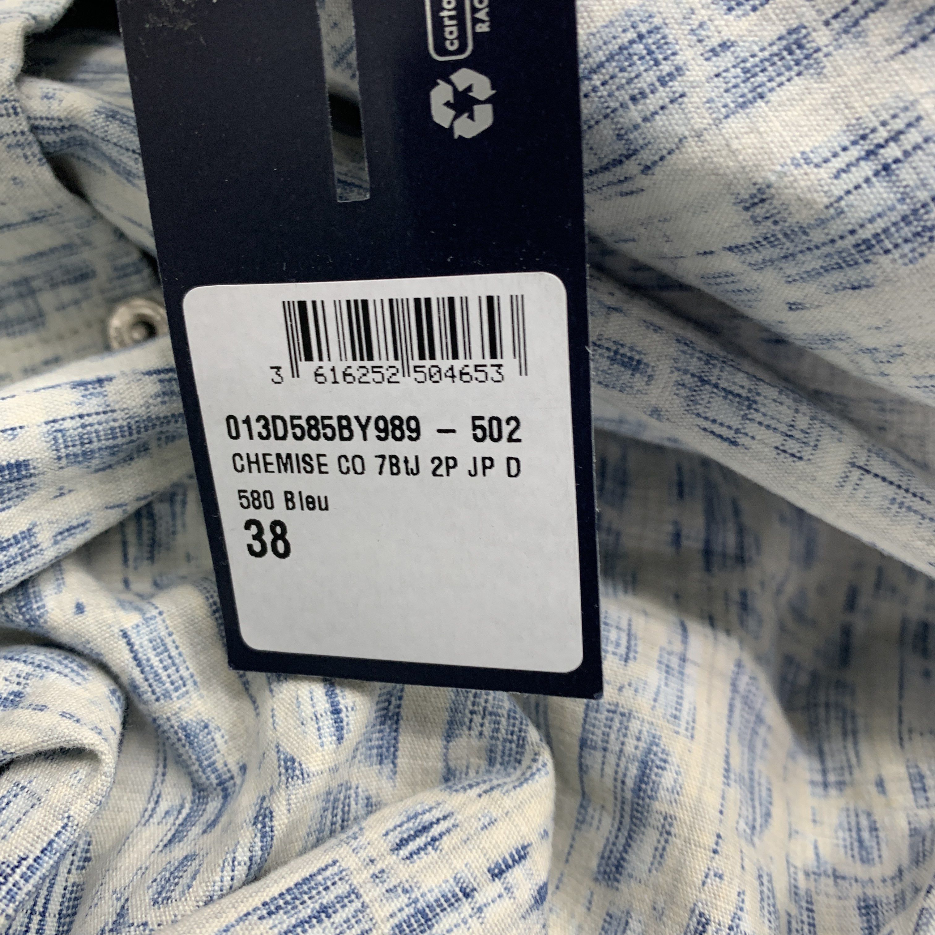 Dior Dior Oblique Kasuri Print Shirt Size S Size US S / EU 44-46 / 1 - 2 Thumbnail