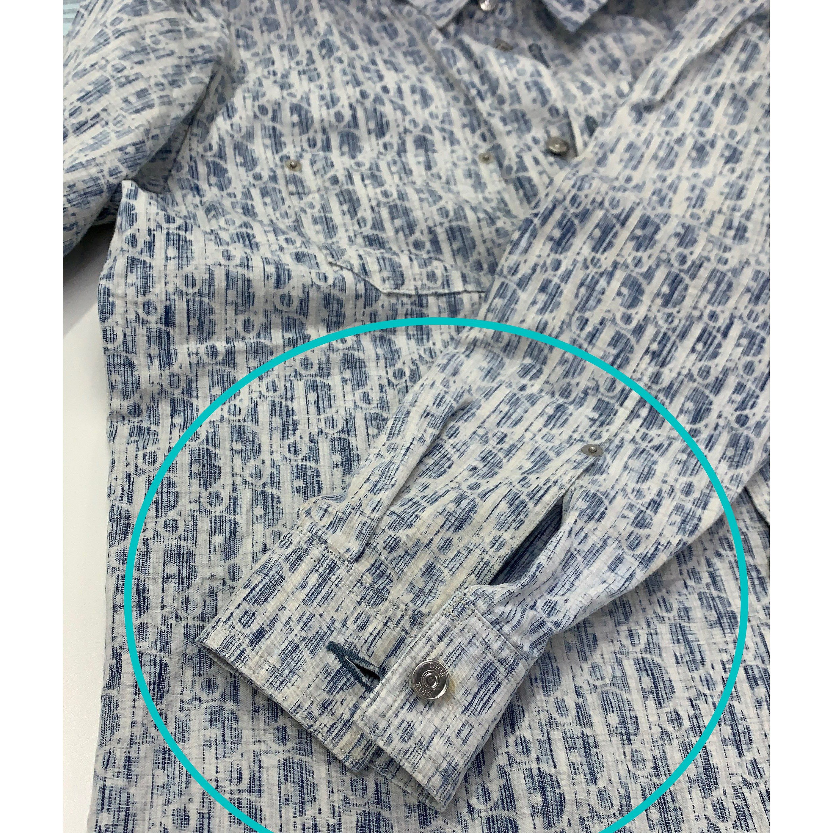 Dior Dior Oblique Kasuri Print Shirt Size S Size US S / EU 44-46 / 1 - 6 Thumbnail