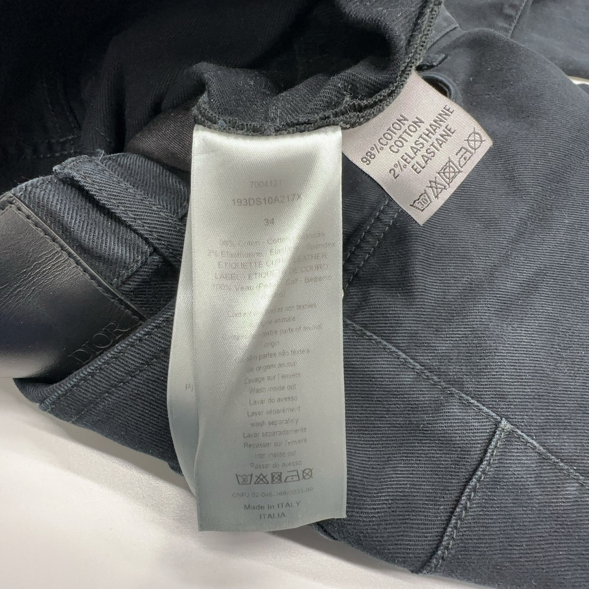 Dior Dior Black Denim Jeans Size 34 Size US 34 / EU 50 - 3 Thumbnail