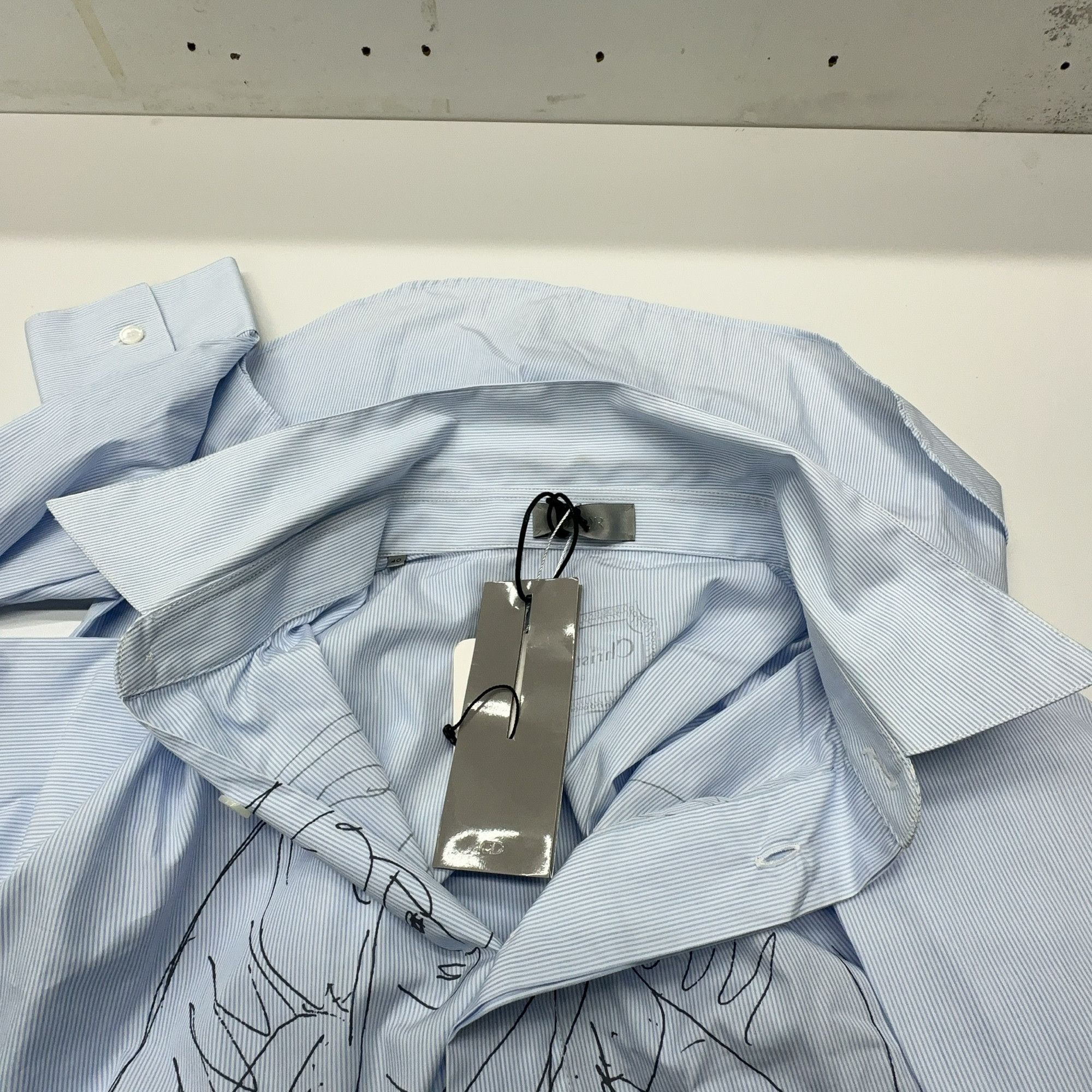 Dior Dior Graphic Striped Shirt Size M Size US M / EU 48-50 / 2 - 7 Thumbnail