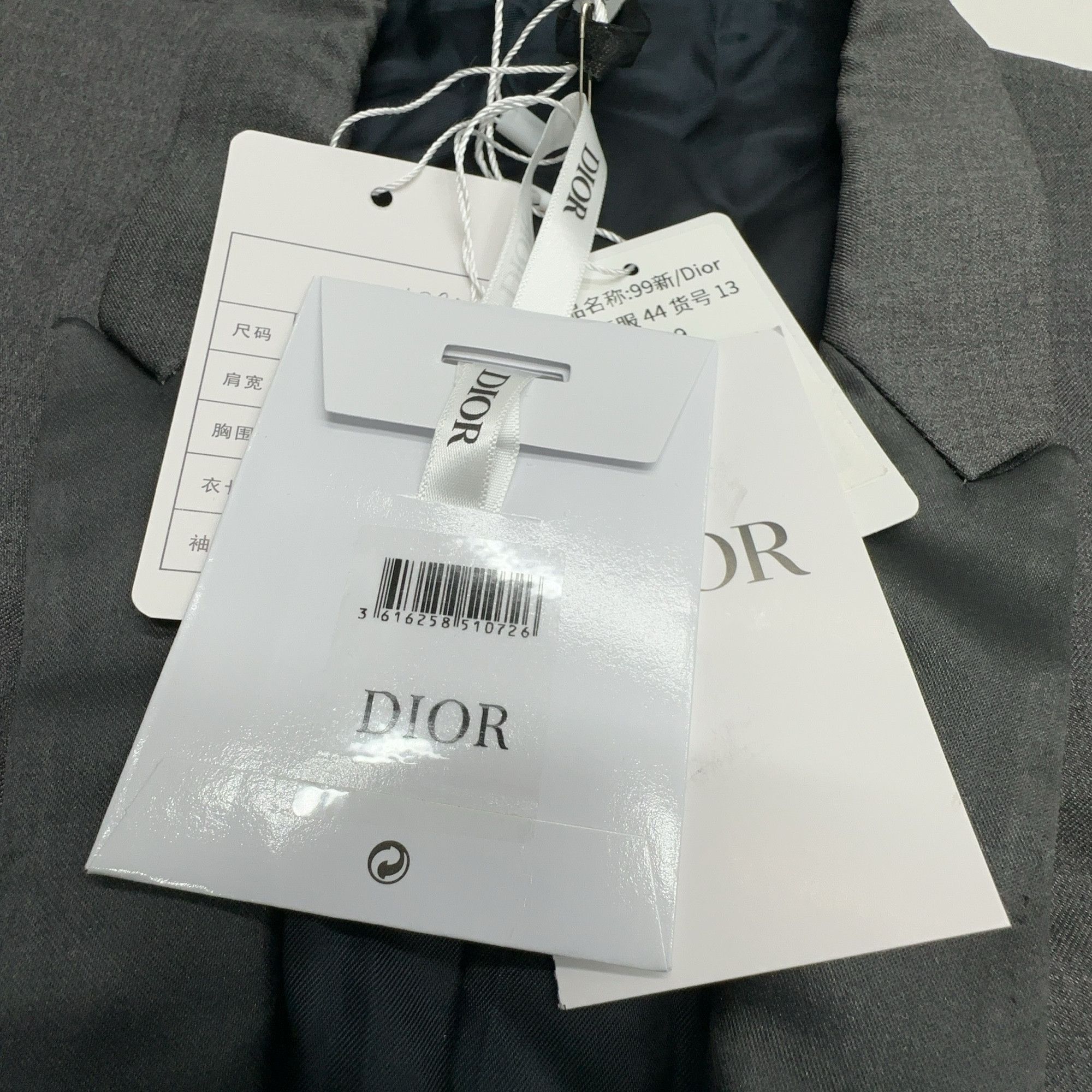 Dior Dior Gray Wool Cashmere Blazer Size 34R Size 34R - 3 Thumbnail