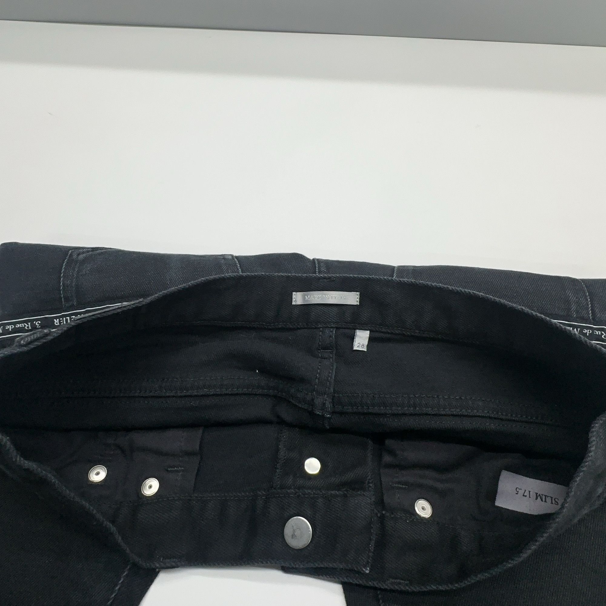 Dior Dior Atelier Logo Black Denim Jeans Size 28 Size US 28 / EU 44 - 6 Thumbnail