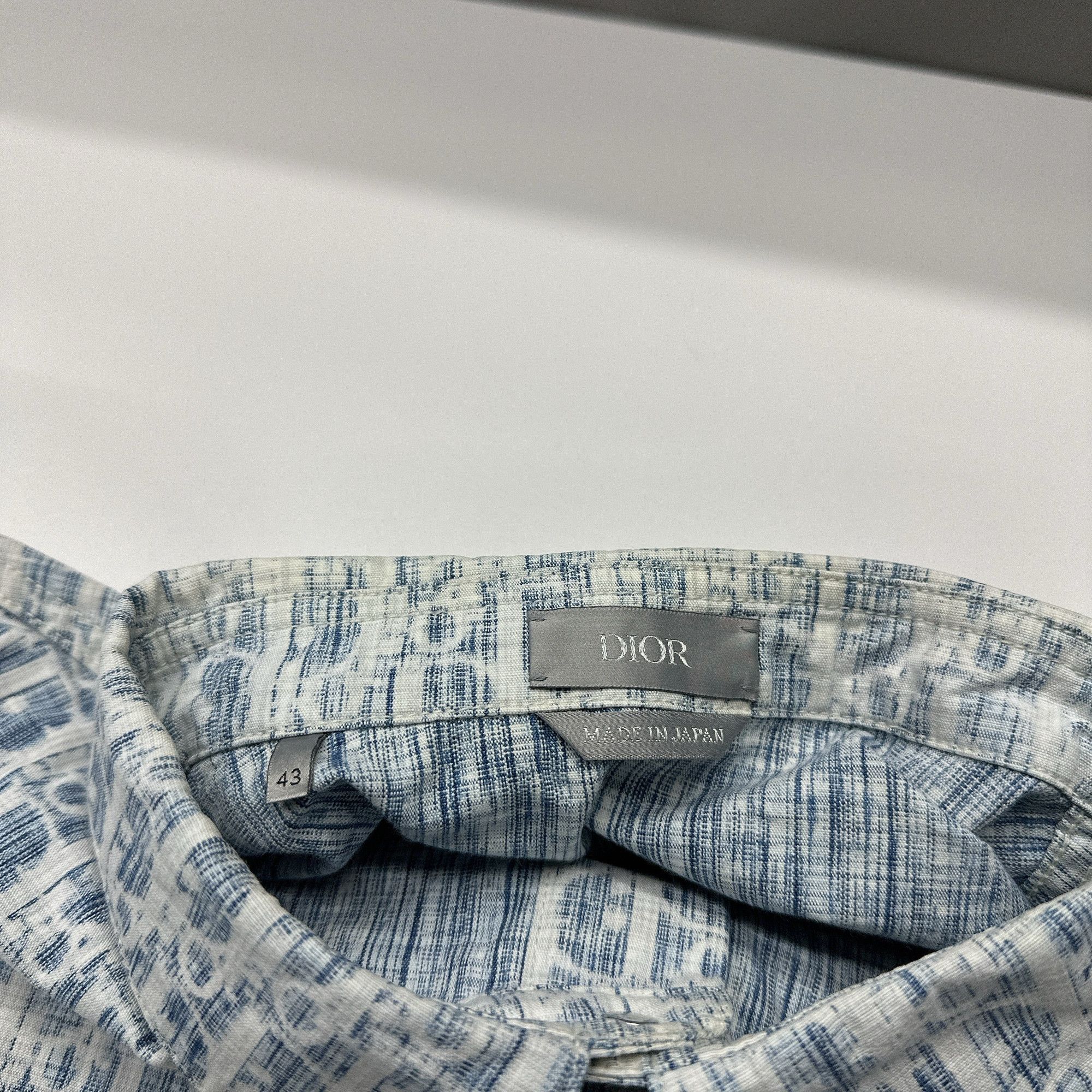 Dior Dior Oblique Kasuri Long Sleeve Shirt Size XL Size US XL / EU 56 / 4 - 3 Thumbnail