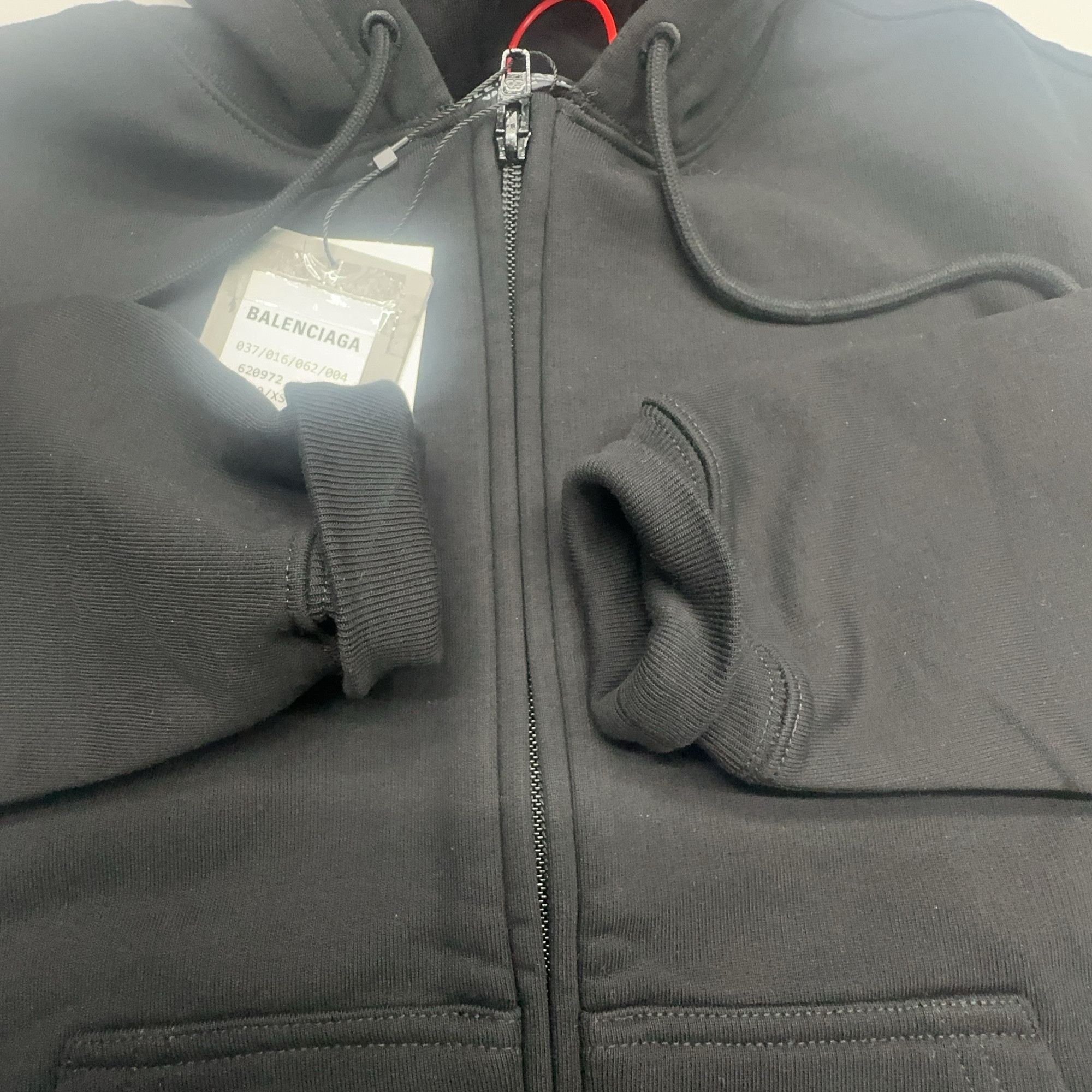 Balenciaga Balenciaga Logo Zip-up Hoodie Size XS Size US XS / EU 42 / 0 - 7 Thumbnail