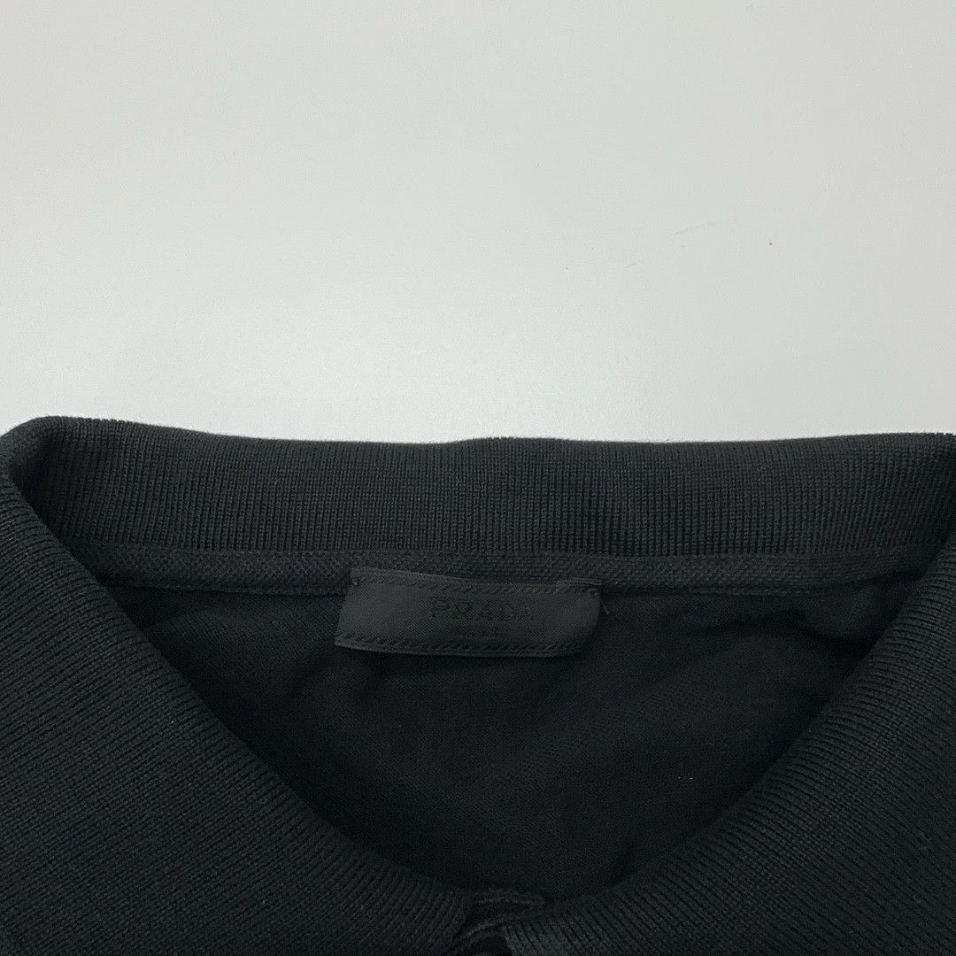 Prada Prada Black Long Sleeve Polo Shirt Size L Size US L / EU 52-54 / 3 - 5 Thumbnail