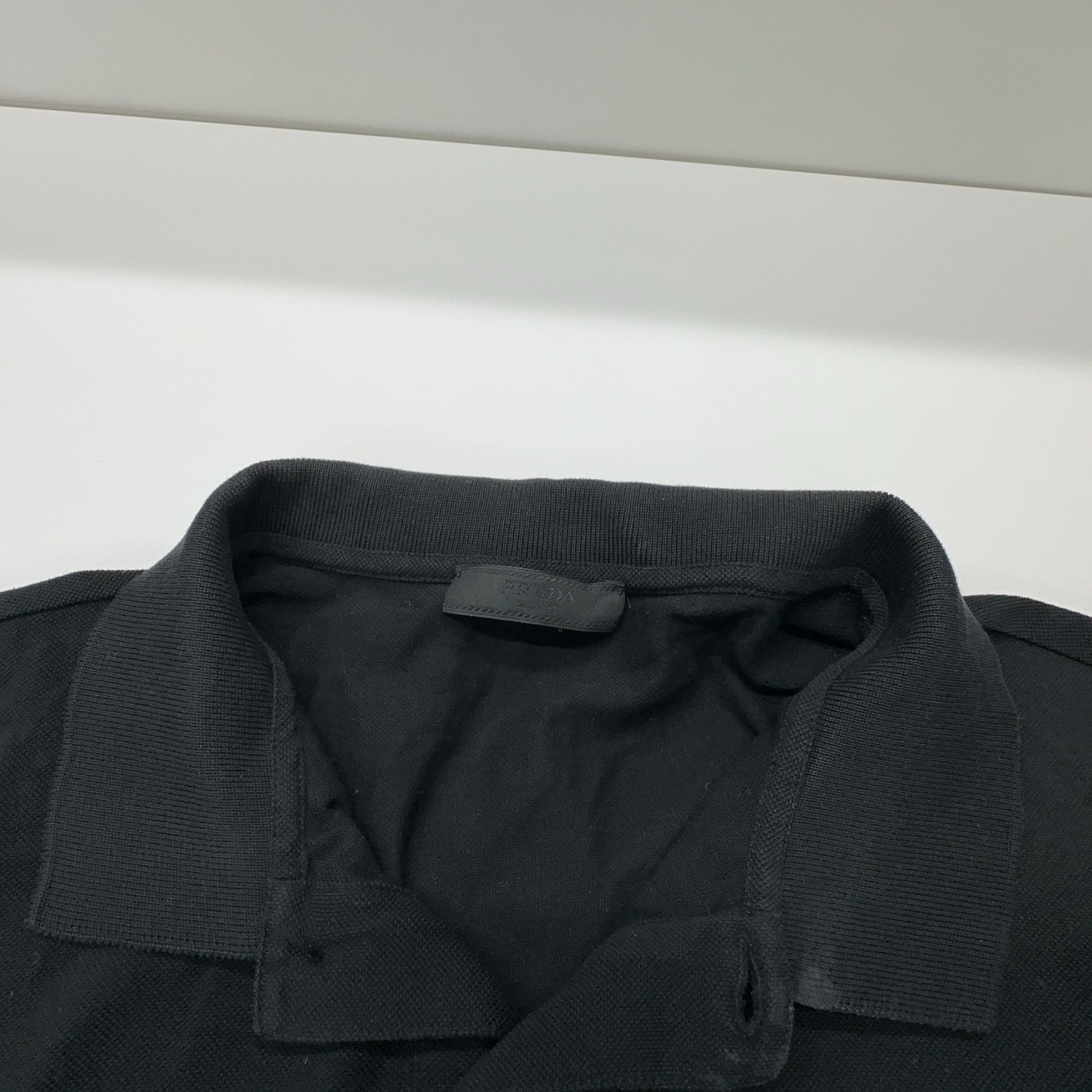 Prada Prada Black Long Sleeve Polo Shirt Size L Size US L / EU 52-54 / 3 - 6 Thumbnail