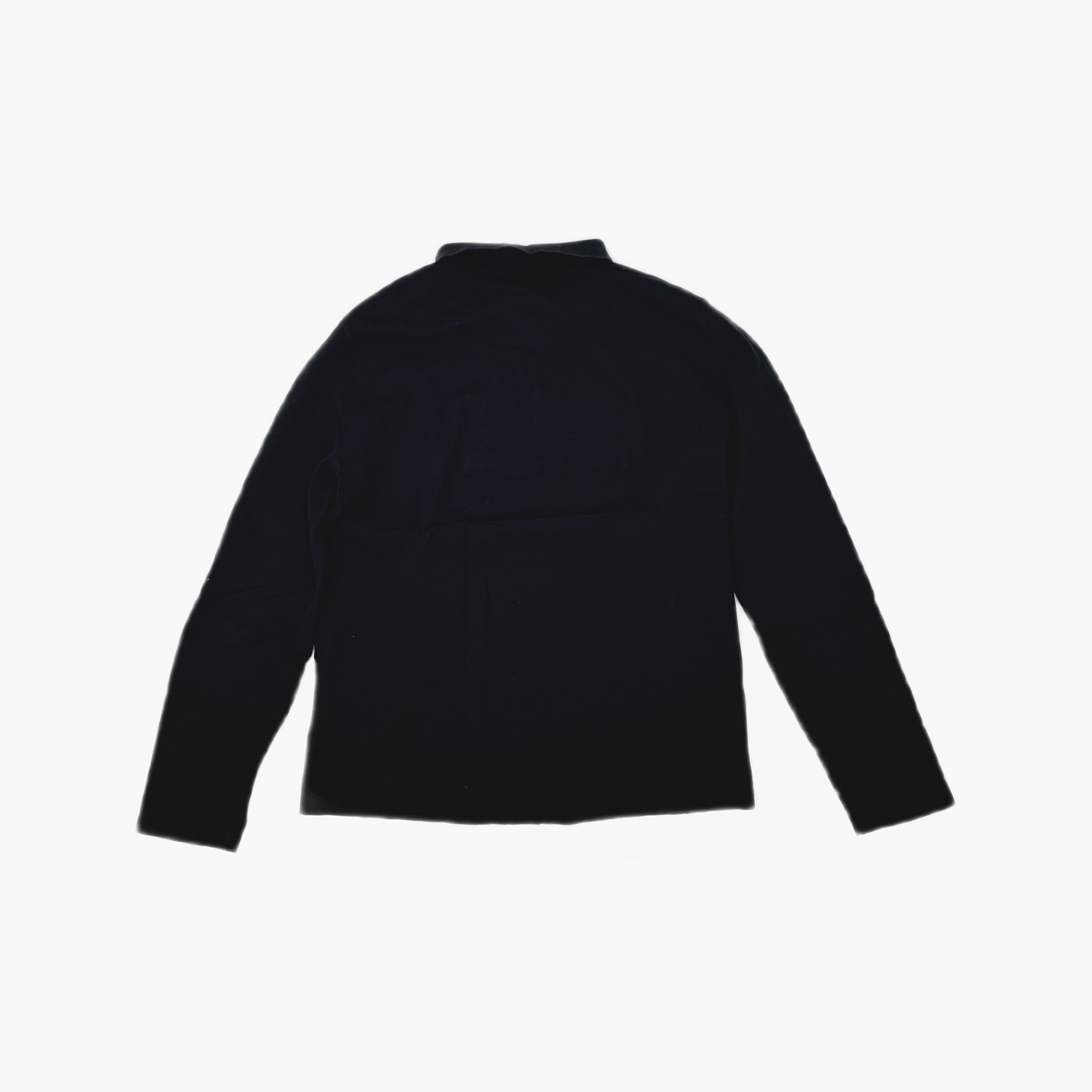 Prada Prada Black Long Sleeve Polo Shirt Size L Size US L / EU 52-54 / 3 - 2 Thumbnail