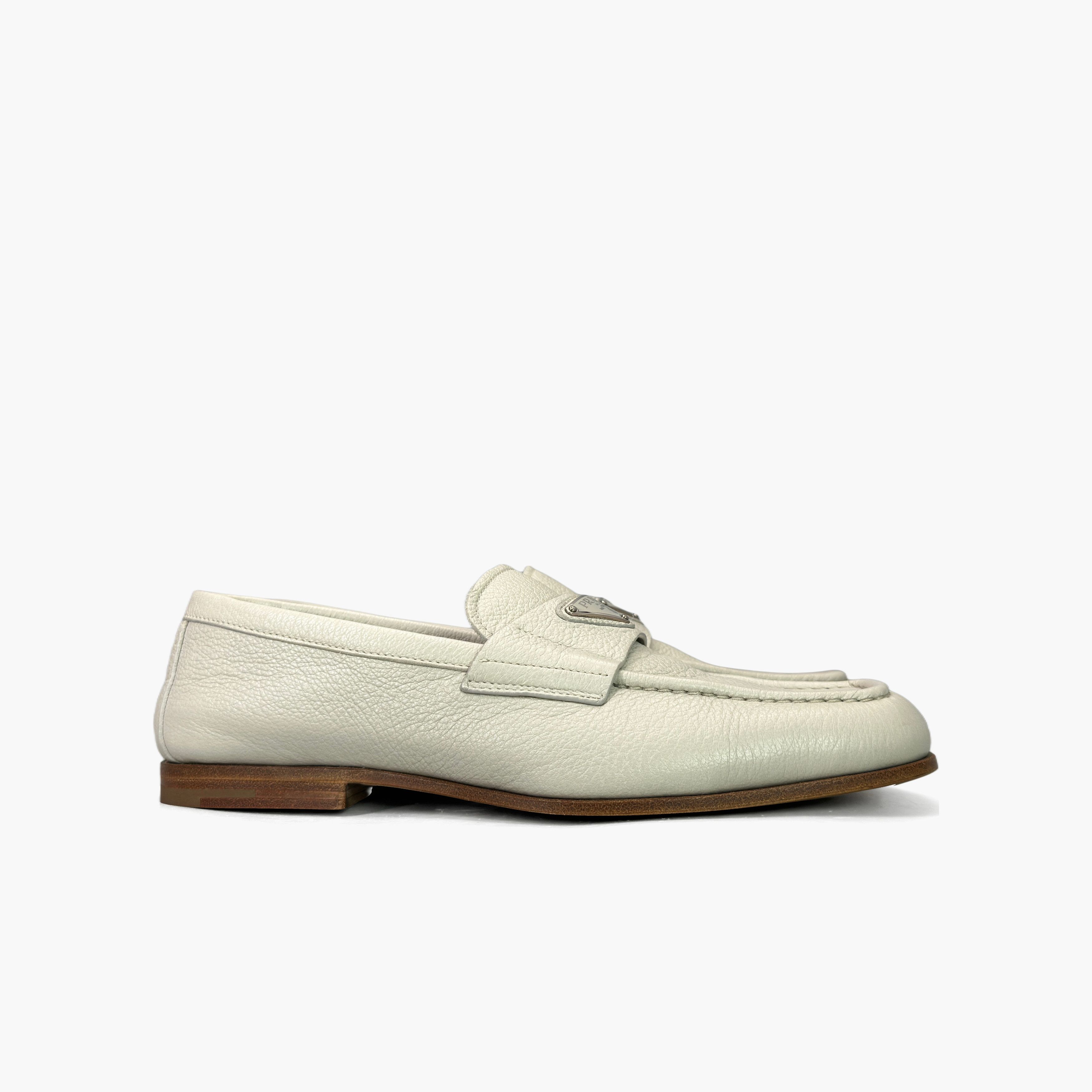 Prada Prada Triangle Logo Leather Loafers Size 6.5 Size US 6.5 / EU 39-40 - 4 Thumbnail
