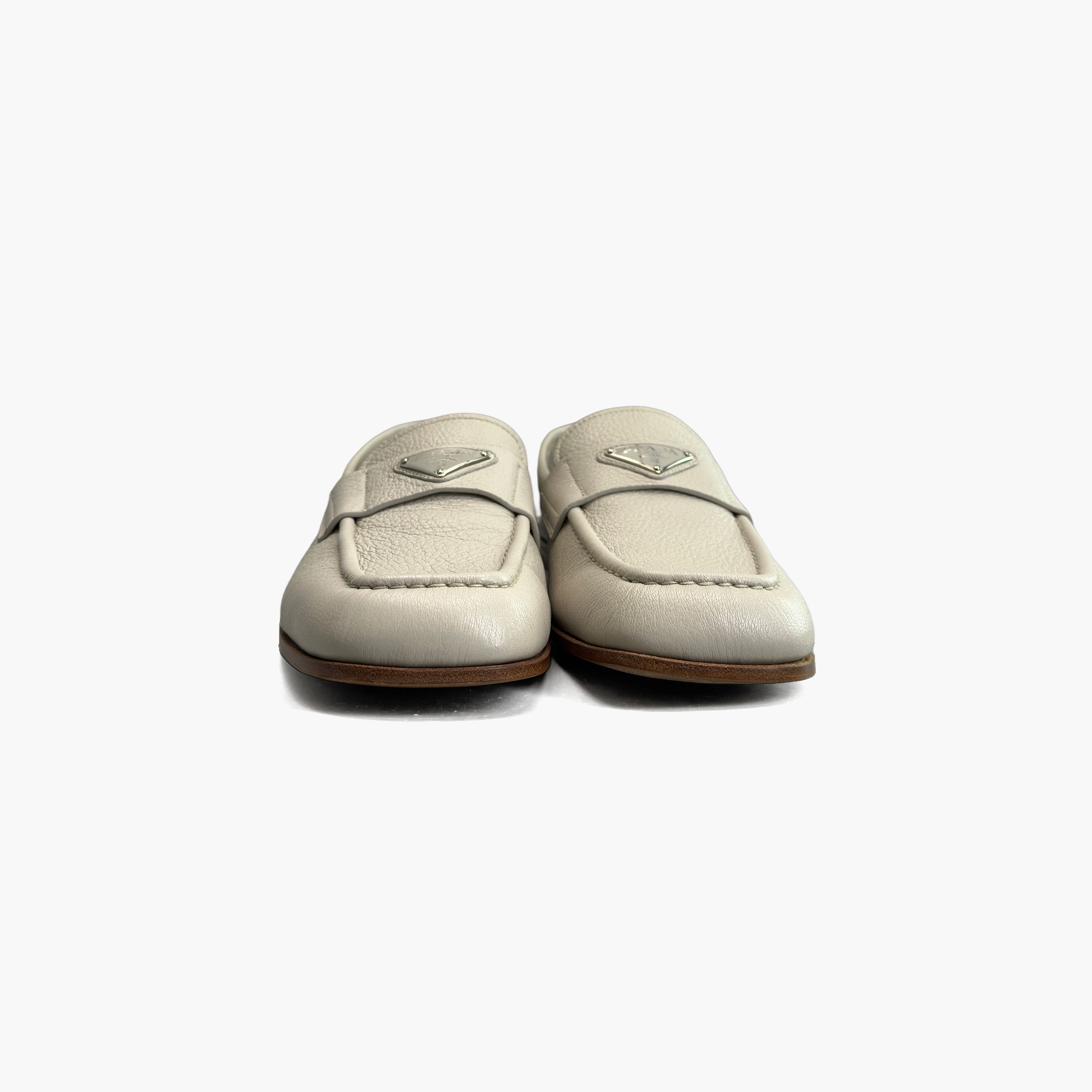 Prada Prada Triangle Logo Leather Loafers Size 6.5 Size US 6.5 / EU 39-40 - 5 Thumbnail