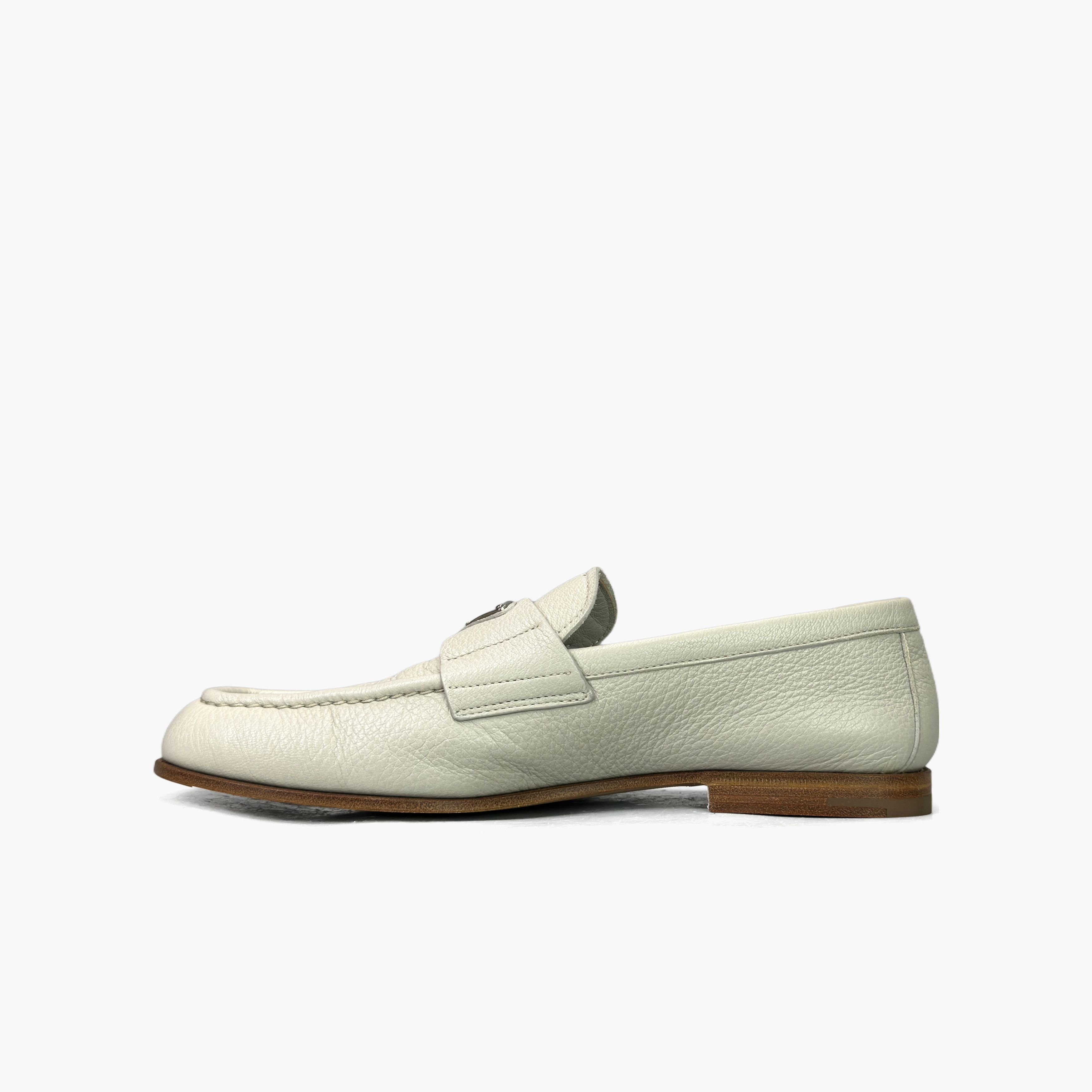 Prada Prada Triangle Logo Leather Loafers Size 6.5 Size US 6.5 / EU 39-40 - 3 Thumbnail