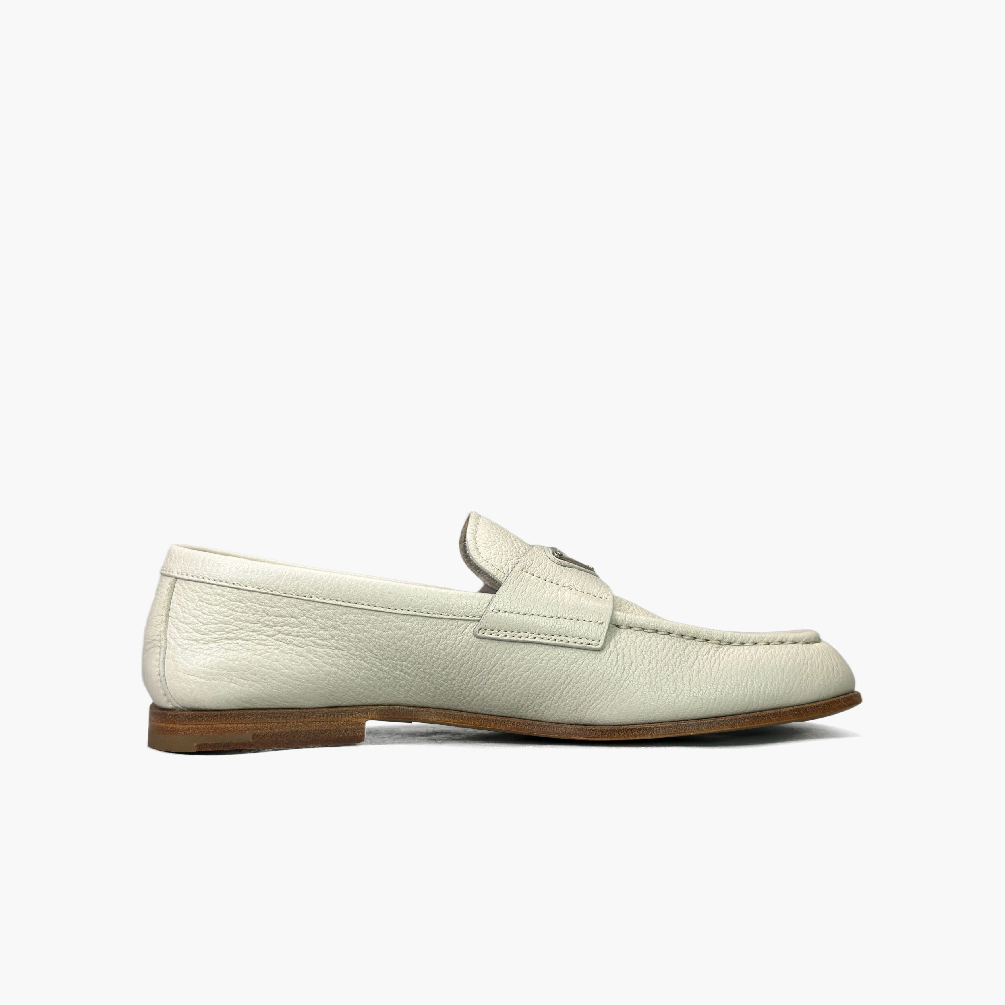 Prada Prada Triangle Logo Leather Loafers Size 6.5 Size US 6.5 / EU 39-40 - 2 Thumbnail