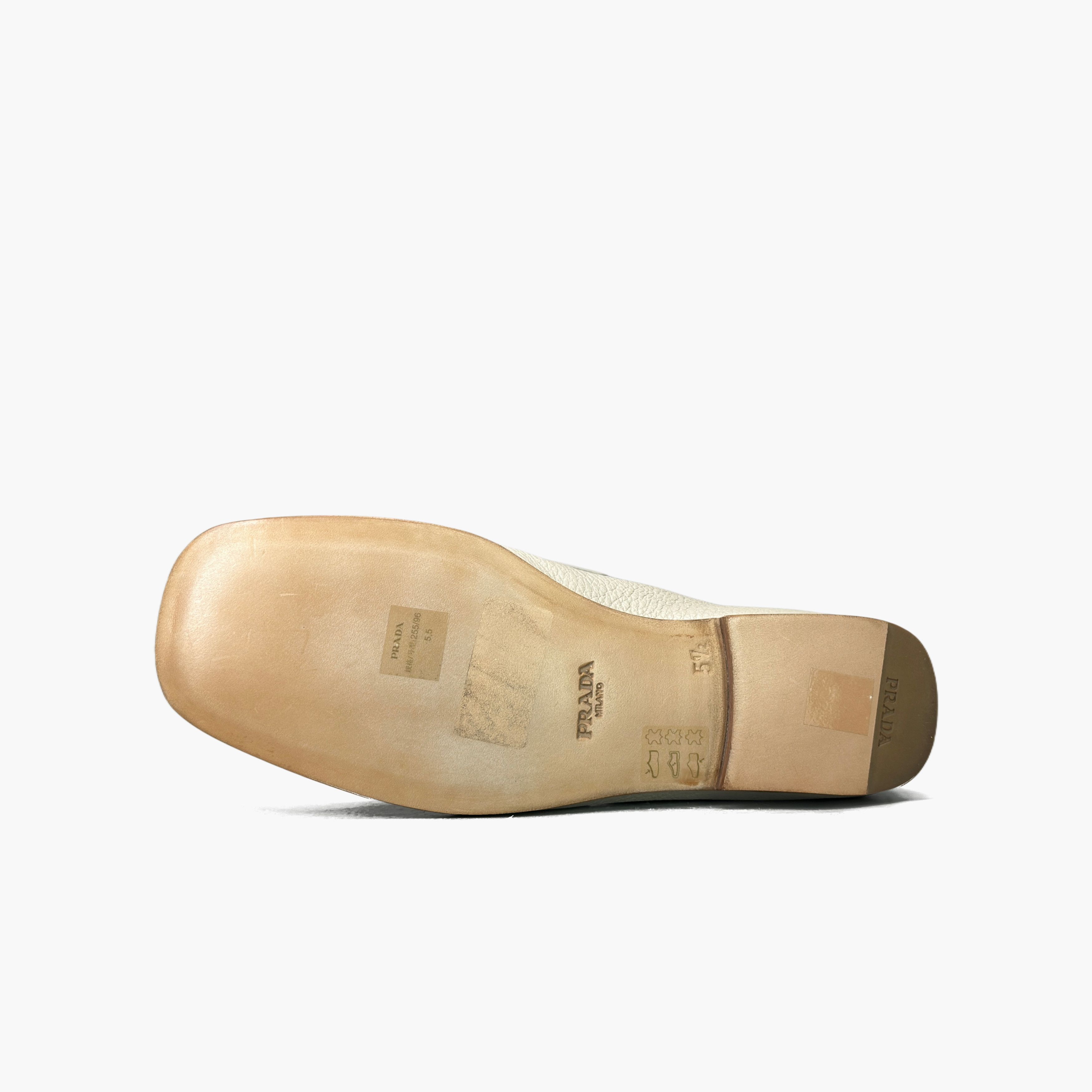Prada Prada Triangle Logo Leather Loafers Size 6.5 Size US 6.5 / EU 39-40 - 8 Thumbnail