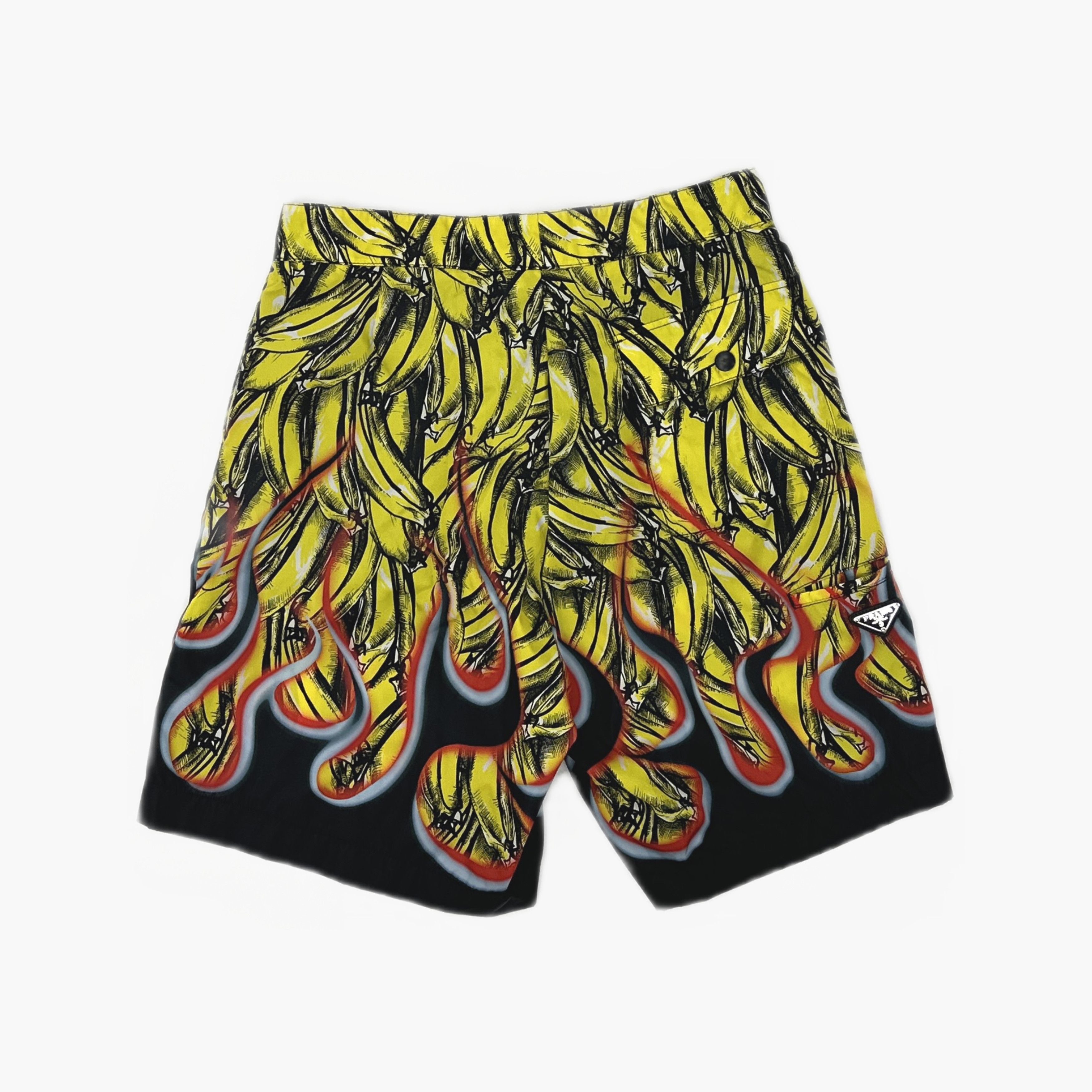 Prada Prada Banana Flame Print Shorts Size 50 Size US 34 / EU 50 - 2 Thumbnail