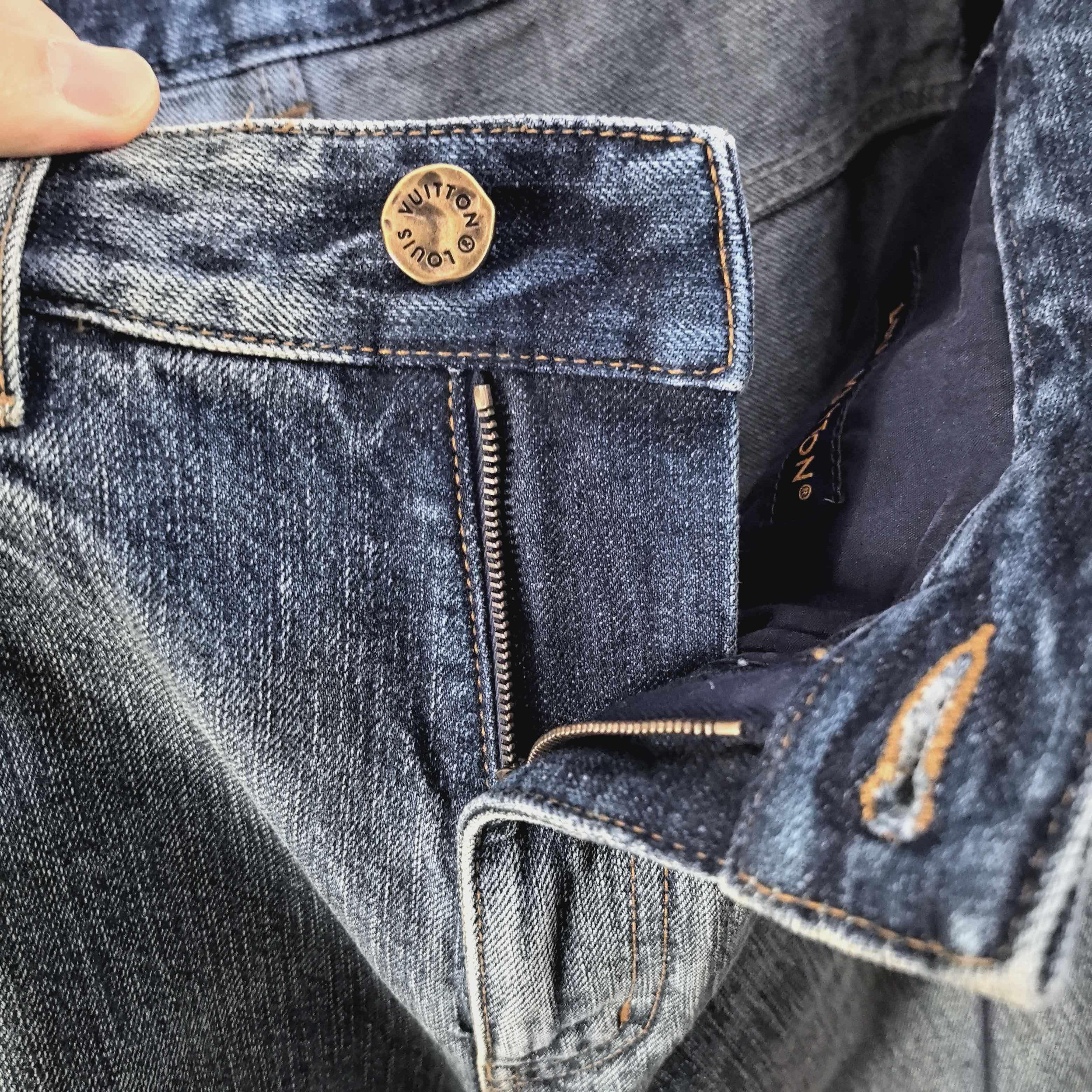 Louis Vuitton Louis Vuitton Washed Denim Jeans Size 32 Size US 32 / EU 48 - 7 Thumbnail