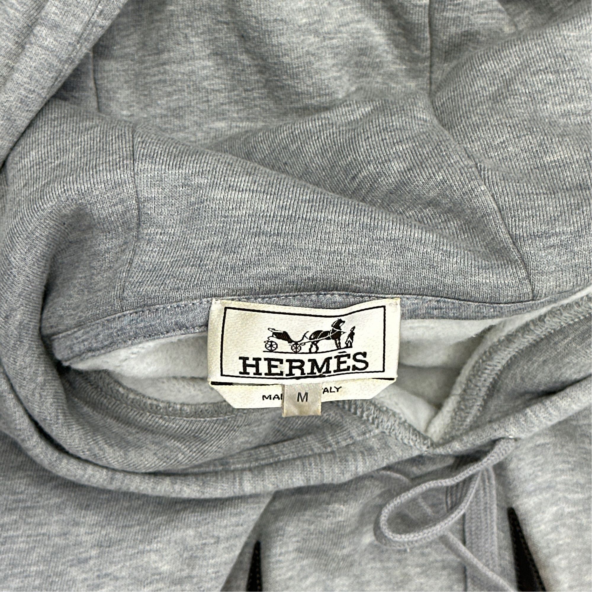 Hermes Hermès Leather Horse Applique Hoodie Size M Size US M / EU 48-50 / 2 - 3 Thumbnail