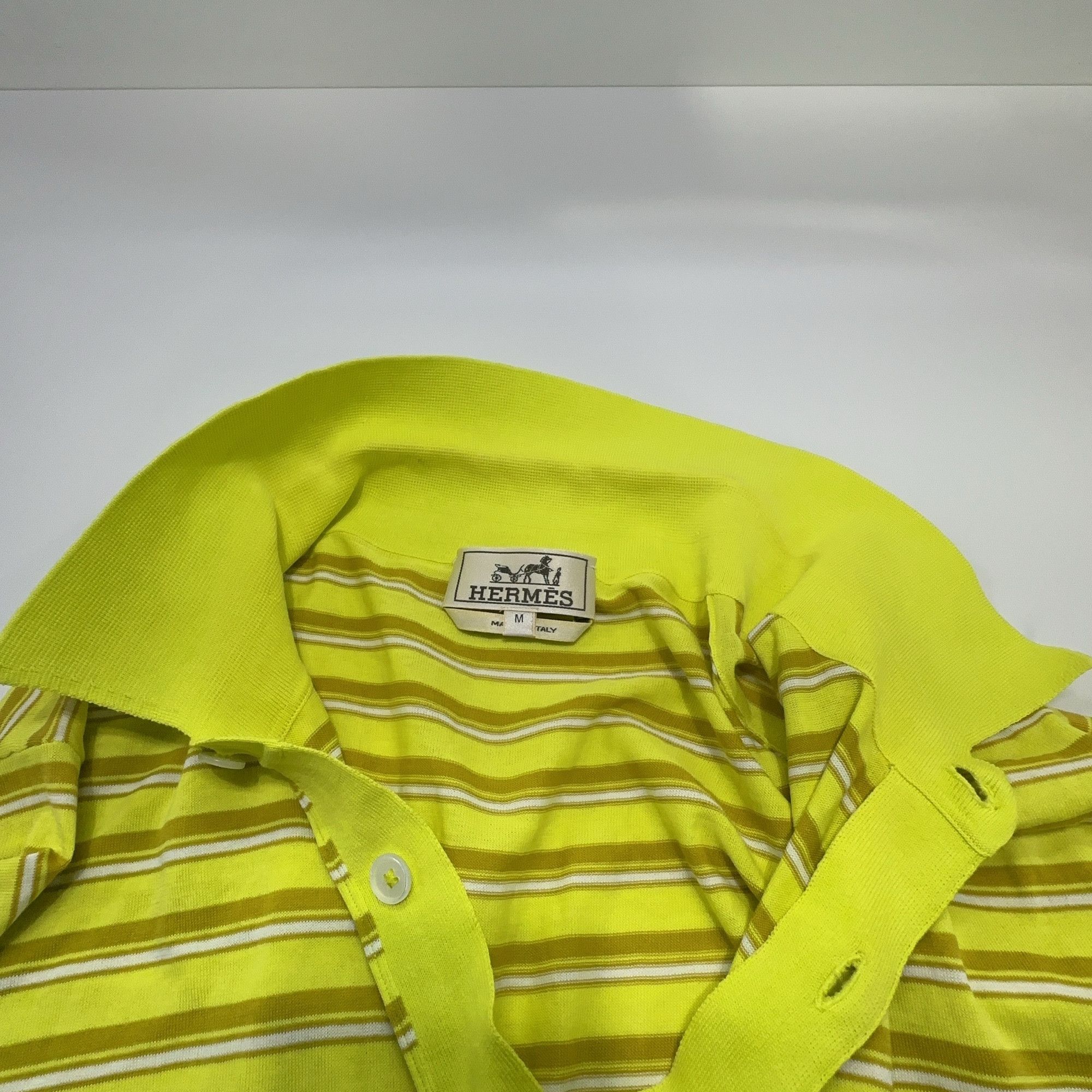 Hermes Hermes Striped Polo Shirt Size M Size US M / EU 48-50 / 2 - 5 Thumbnail
