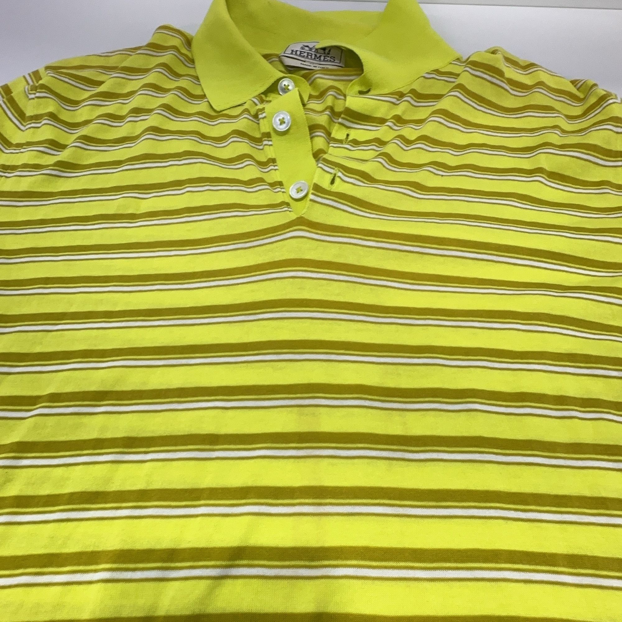 Hermes Hermes Striped Polo Shirt Size M Size US M / EU 48-50 / 2 - 6 Thumbnail