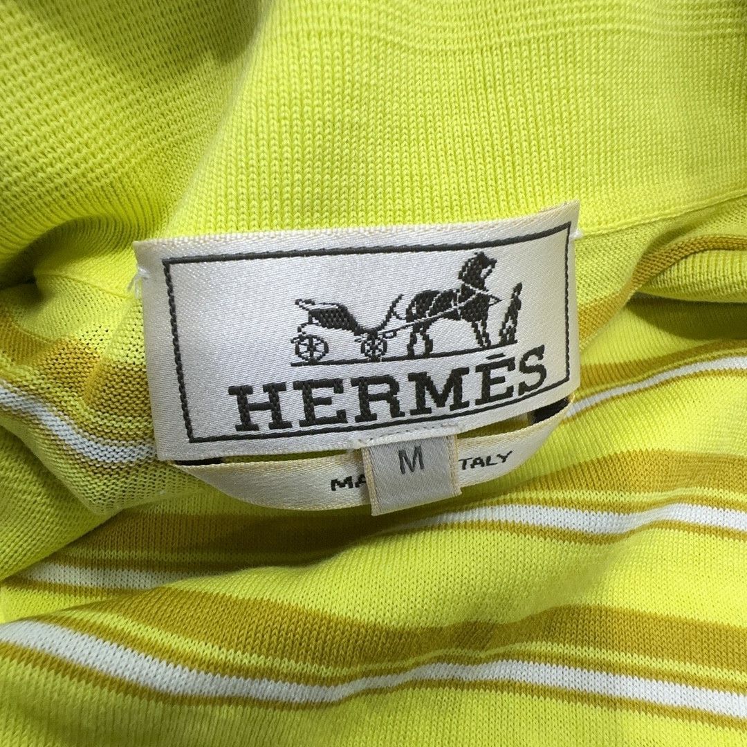Hermes Hermes Striped Polo Shirt Size M Size US M / EU 48-50 / 2 - 3 Thumbnail