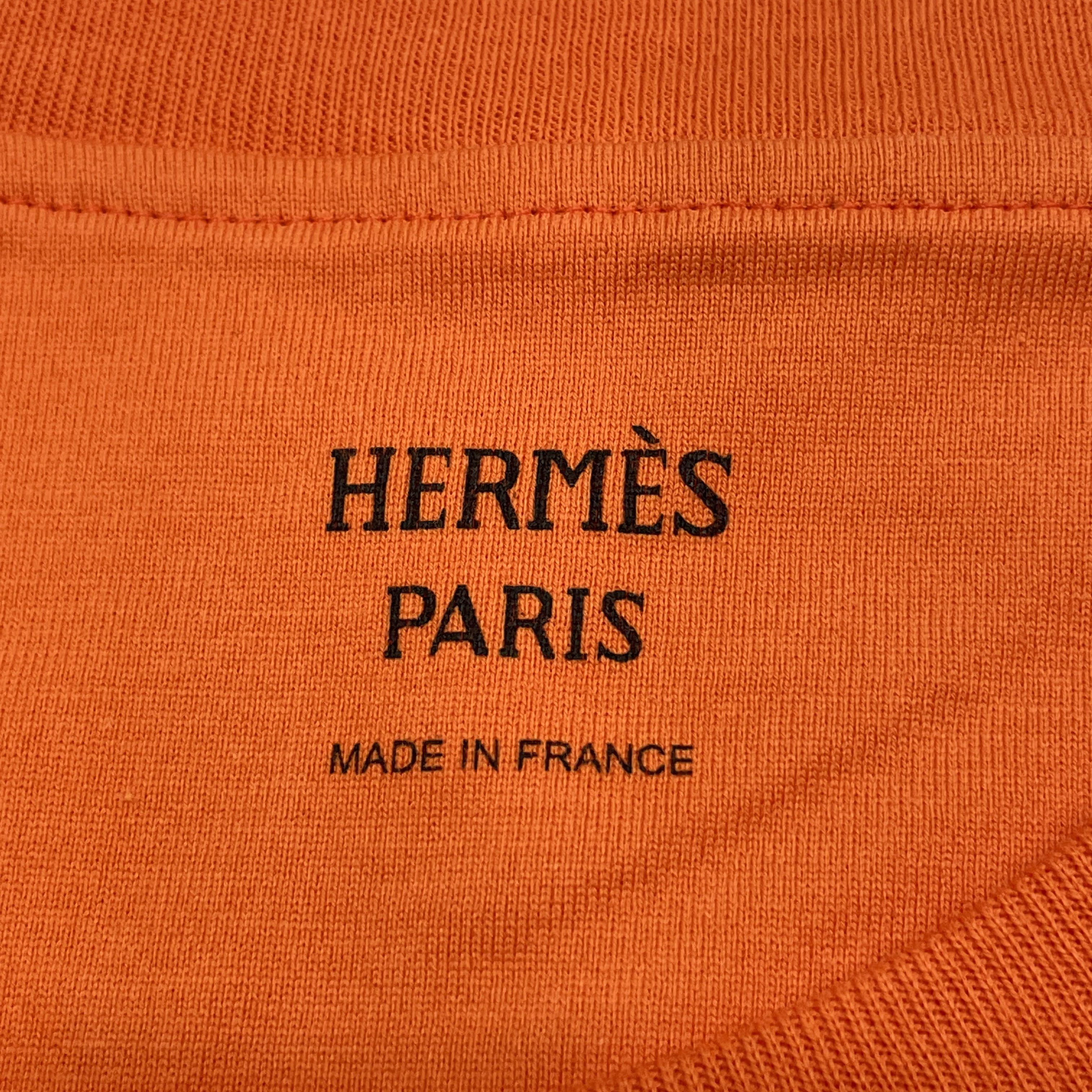 Hermes Hermès Embroidered Logo Pocket T-Shirt Size 38 Size S / US 4 / IT 40 - 3 Thumbnail