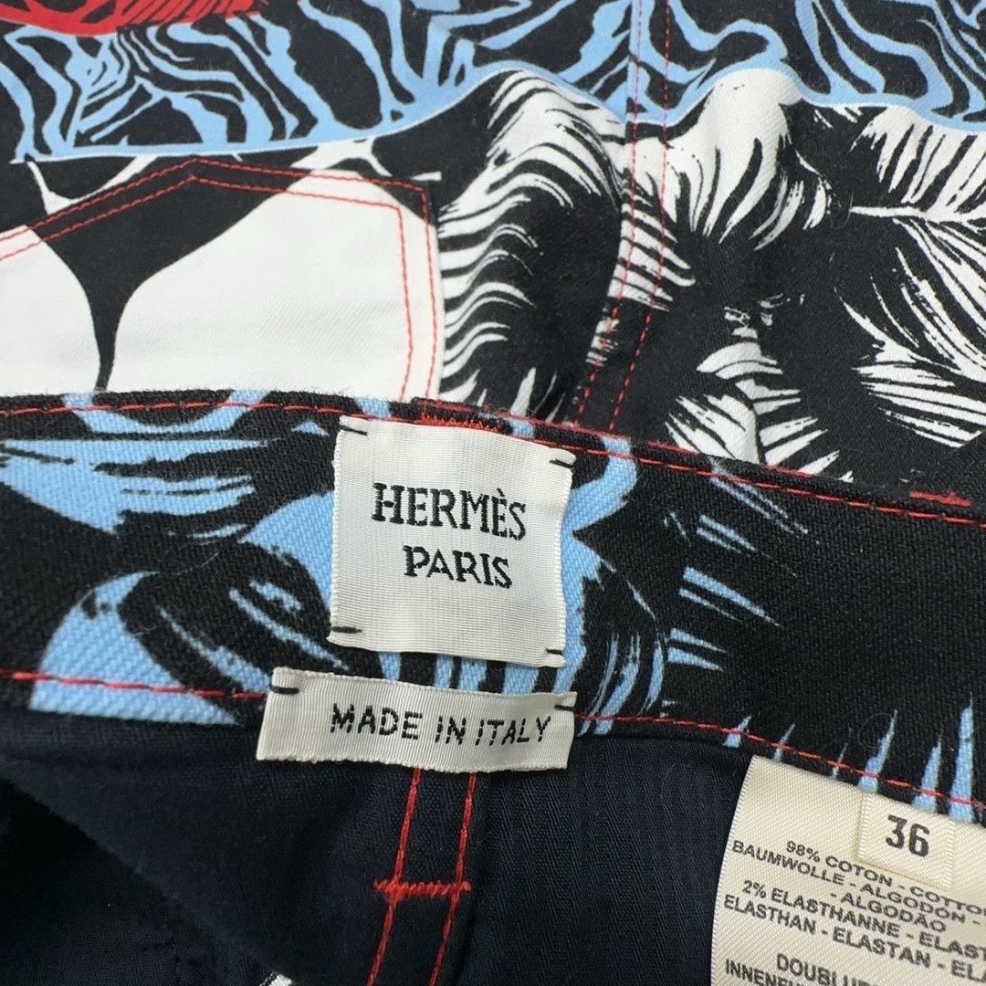 Hermes Hermès Heart Print Mini Skirt 36 Size 26" / US 2 / IT 38 - 3 Thumbnail