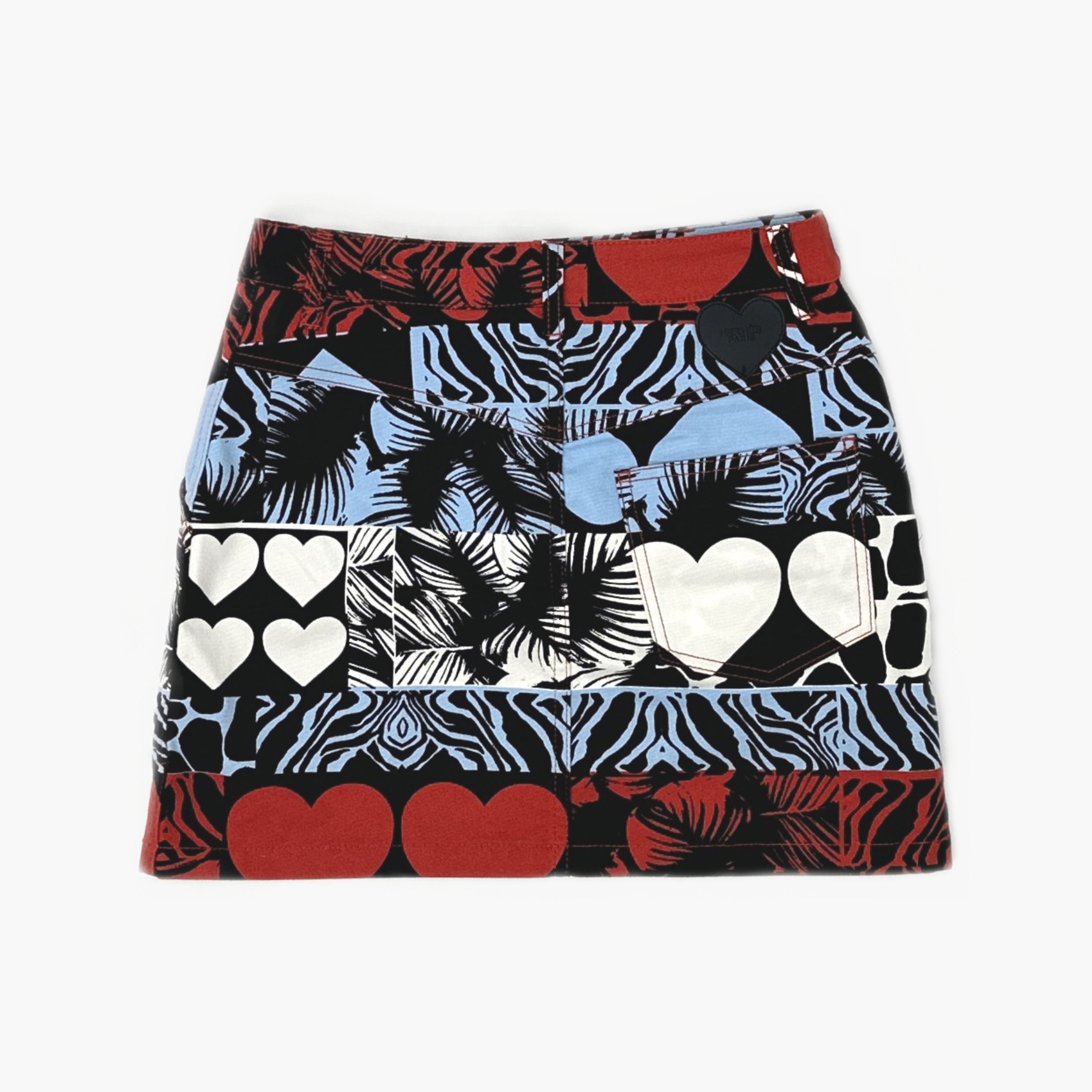 Hermes Hermès Heart Print Mini Skirt 36 Size 26" / US 2 / IT 38 - 2 Thumbnail