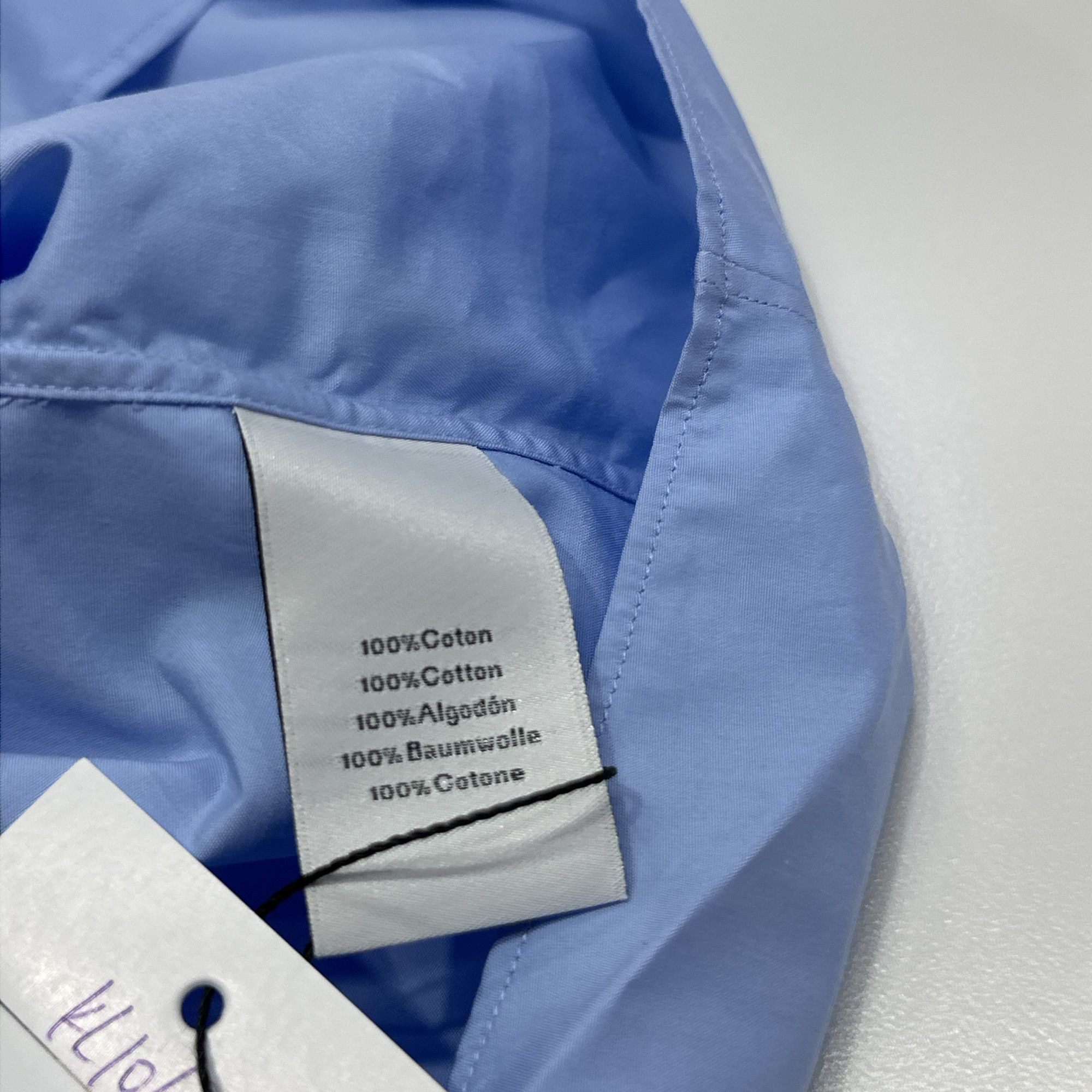 Hermes Hermes Blue Button Up Shirt Size M Size US XXS / EU 40 - 8 Thumbnail