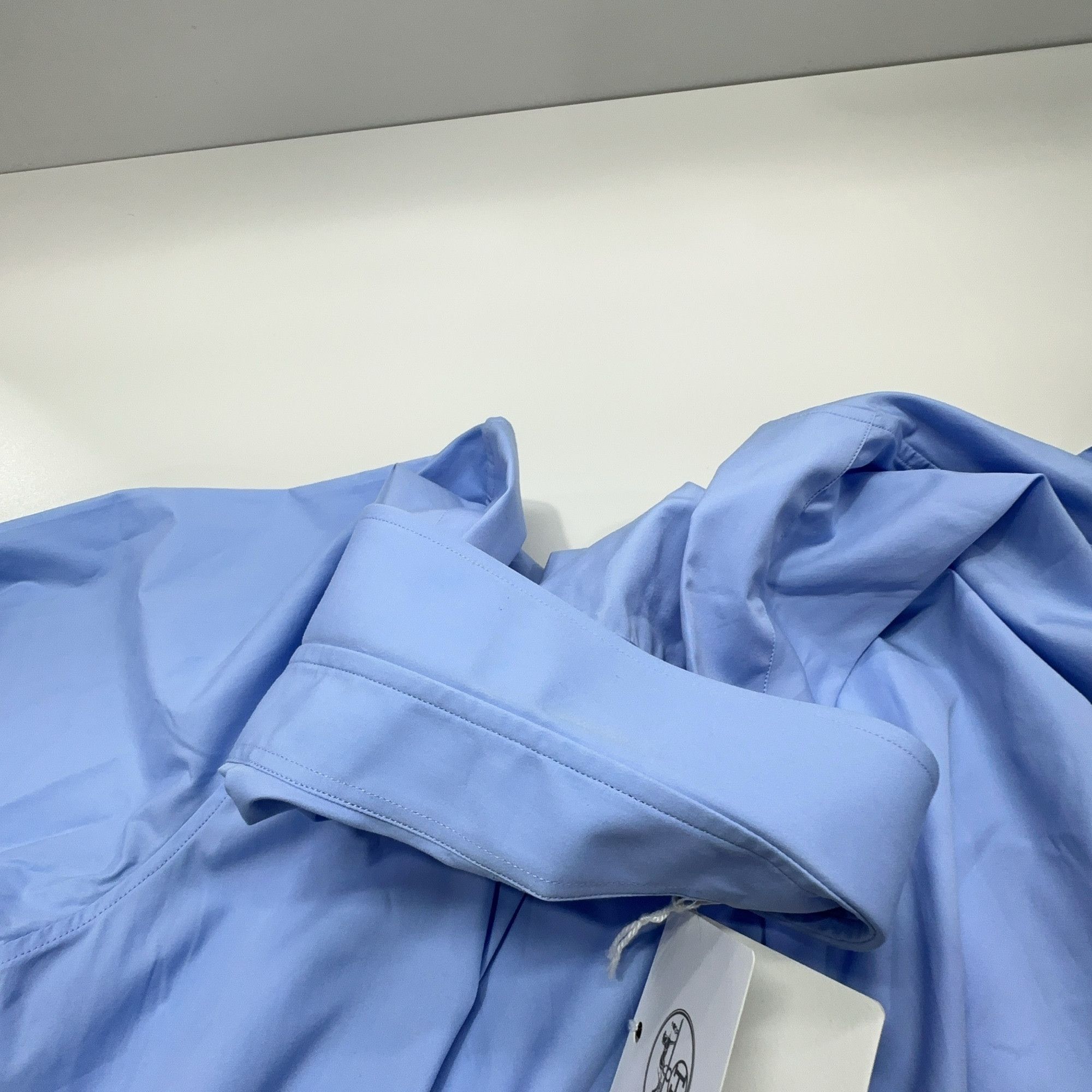 Hermes Hermes Blue Button Up Shirt Size M Size US XXS / EU 40 - 13 Thumbnail