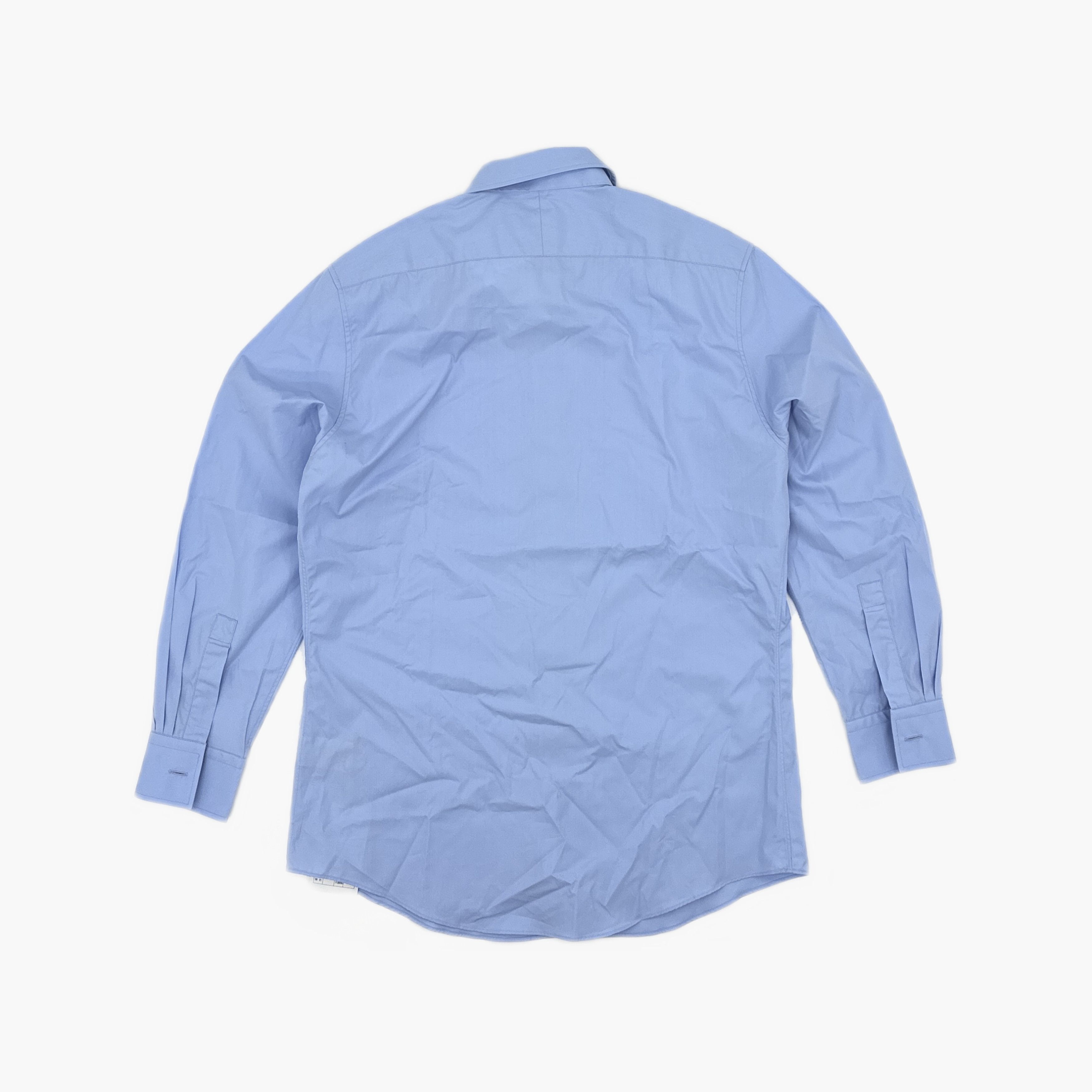 Hermes Hermes Blue Button Up Shirt Size M Size US XXS / EU 40 - 2 Thumbnail