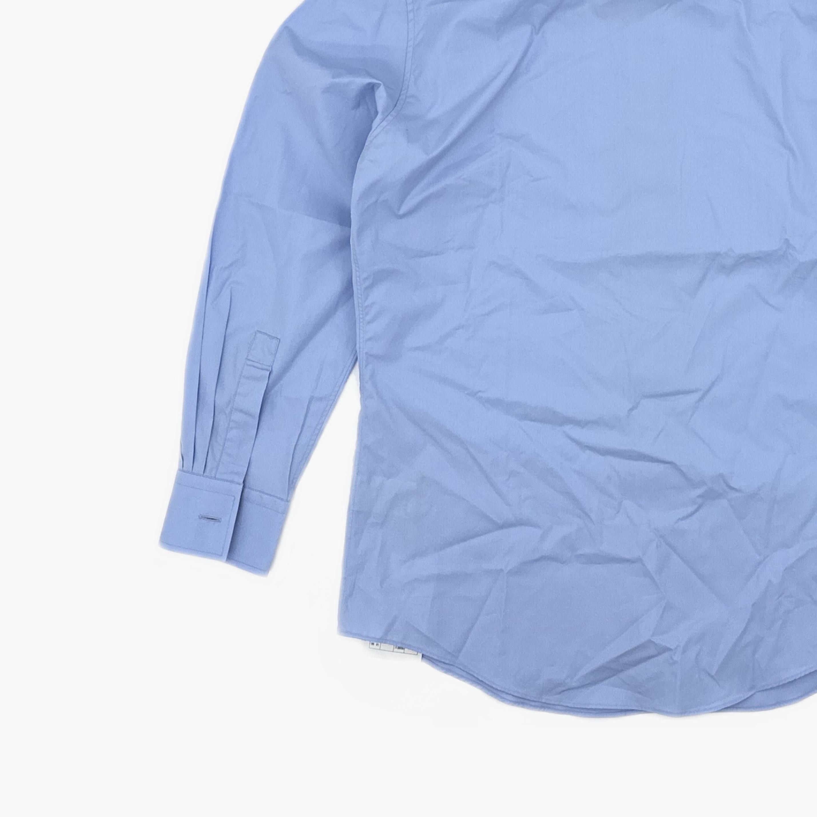 Hermes Hermes Blue Button Up Shirt Size M Size US XXS / EU 40 - 4 Thumbnail