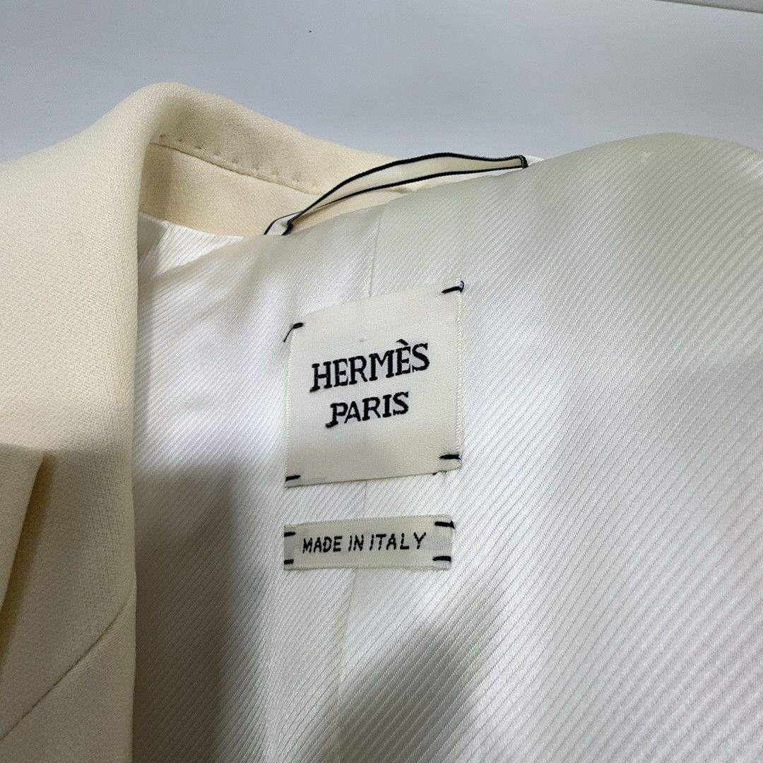 Hermes Hermès Wool Silk Coat Size 42 Size M / US 6-8 / IT 42-44 - 5 Thumbnail