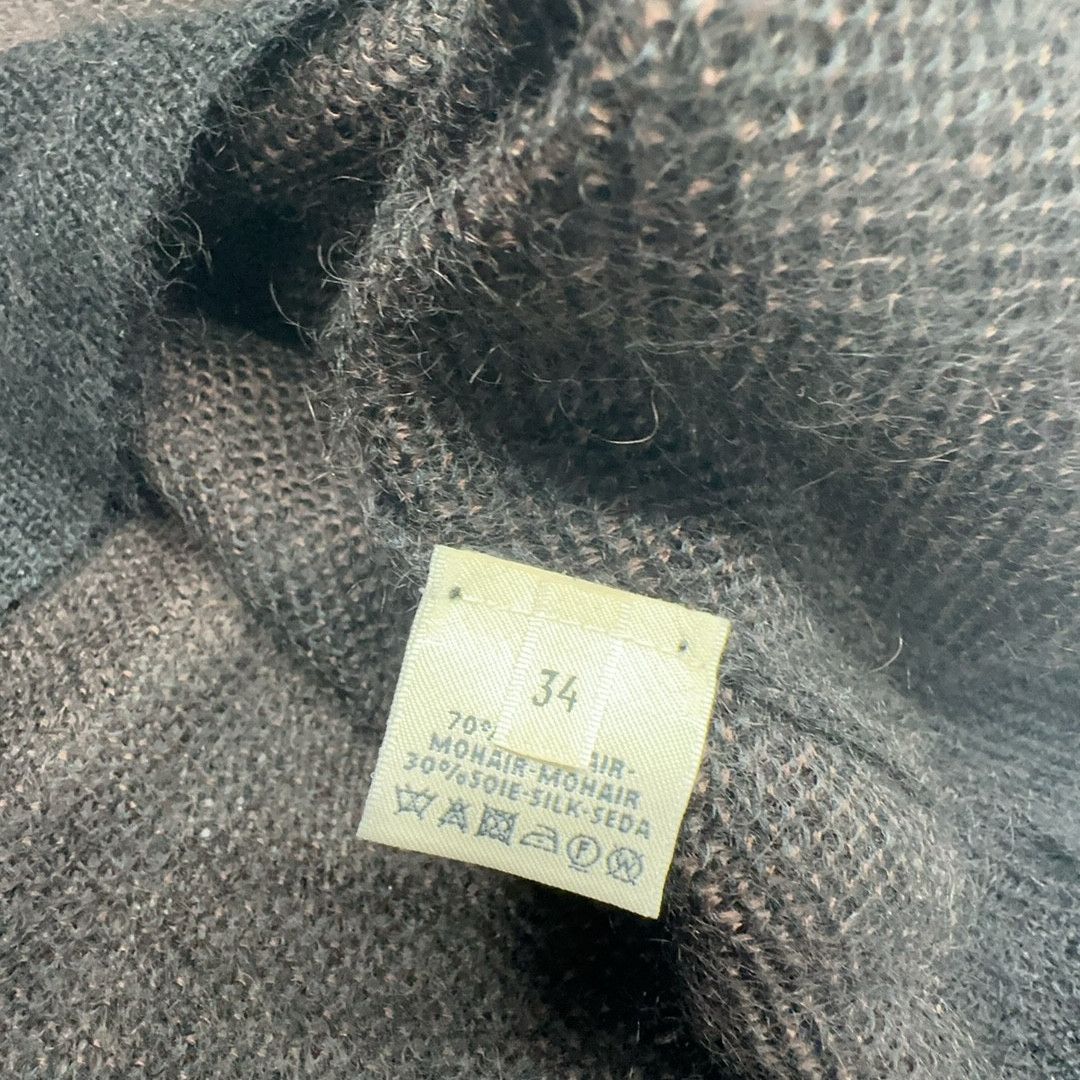 Hermes Hermès Textured Mohair Silk Sweater Size 34 Size XS / US 0-2 / IT 36-38 - 3 Thumbnail
