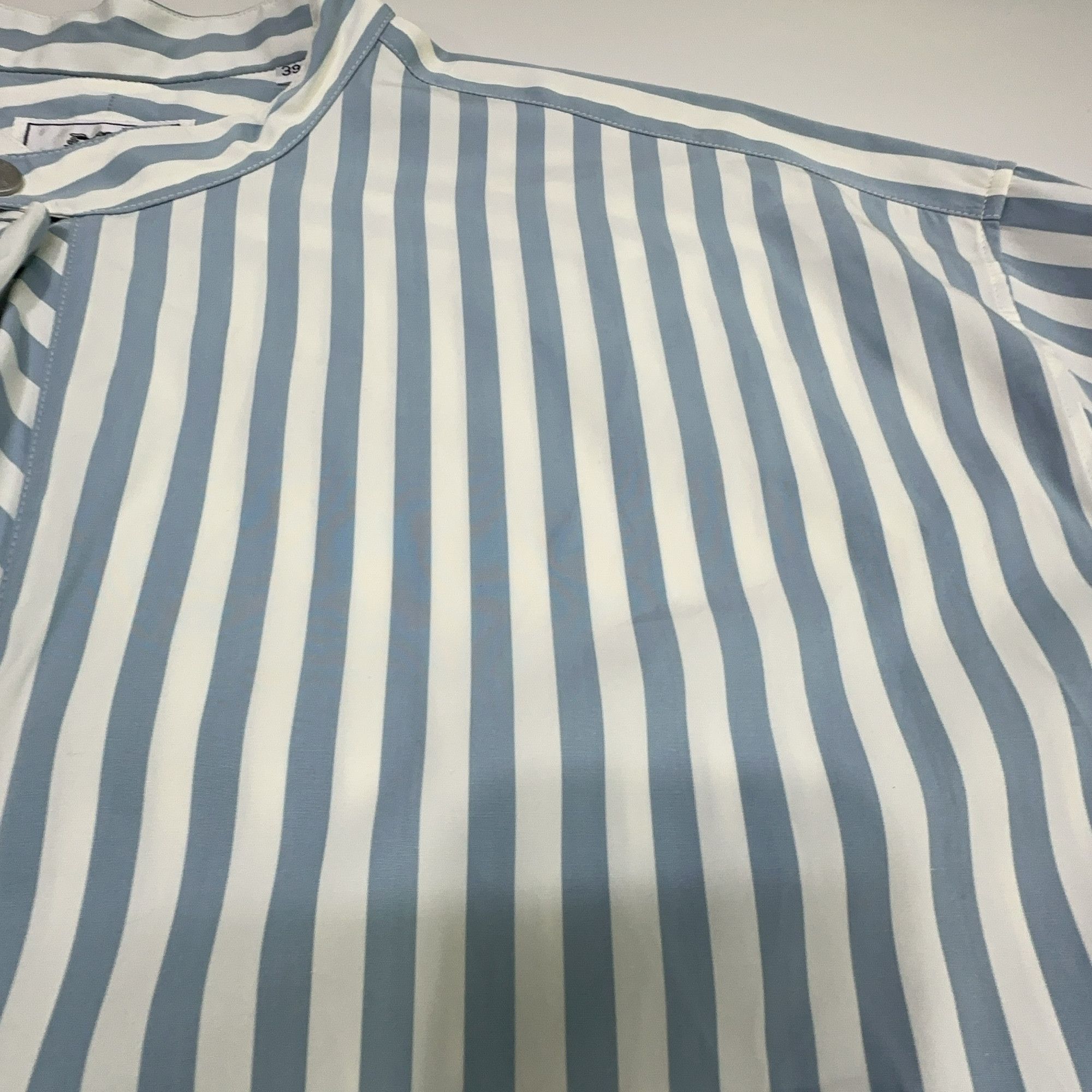 Hermes Hermès Striped Button Up Shirt Size 39 Size US M / EU 48-50 / 2 - 7 Thumbnail