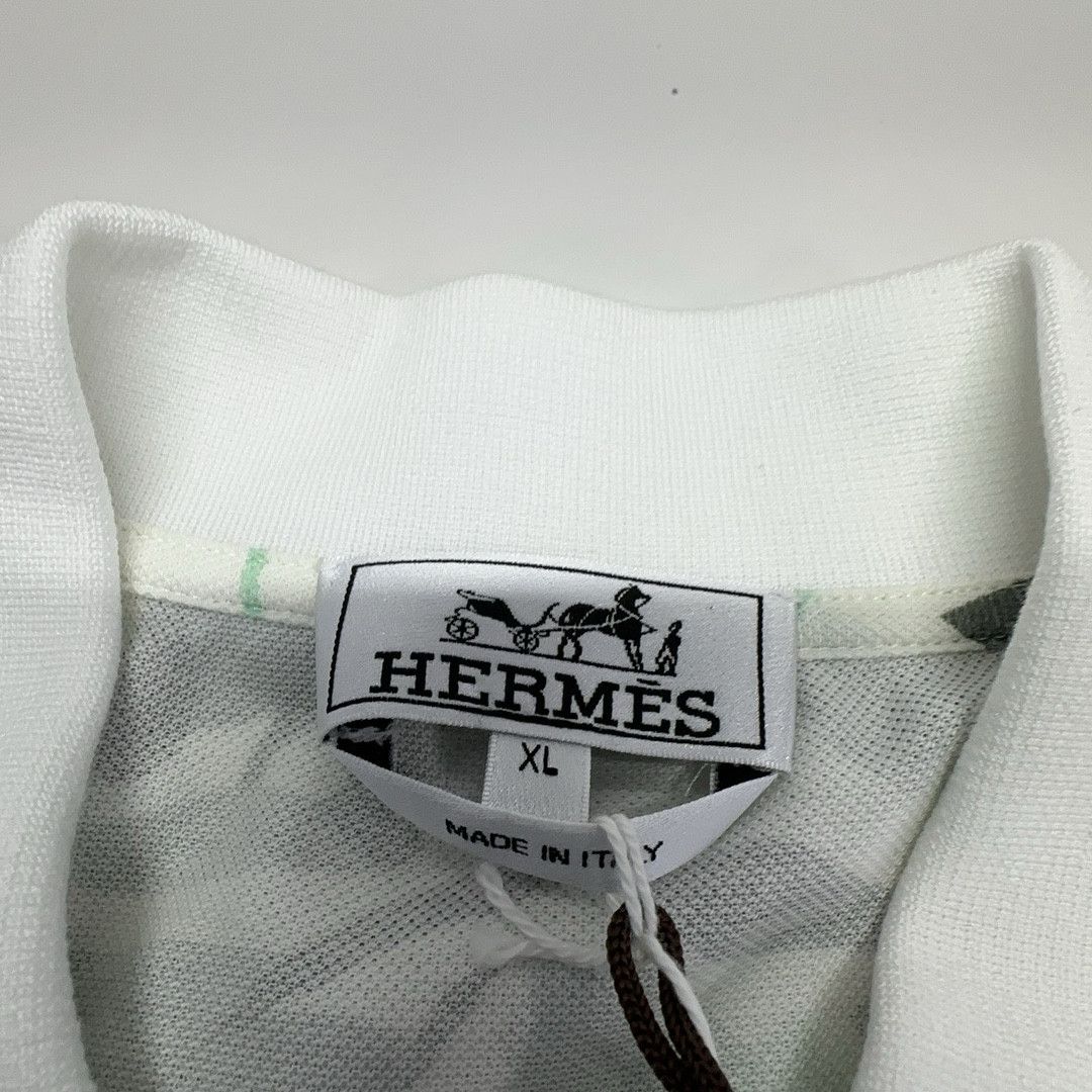 Hermes Hermès Puzzle Print Polo Shirt Size XL Size US XL / EU 56 / 4 - 4 Thumbnail