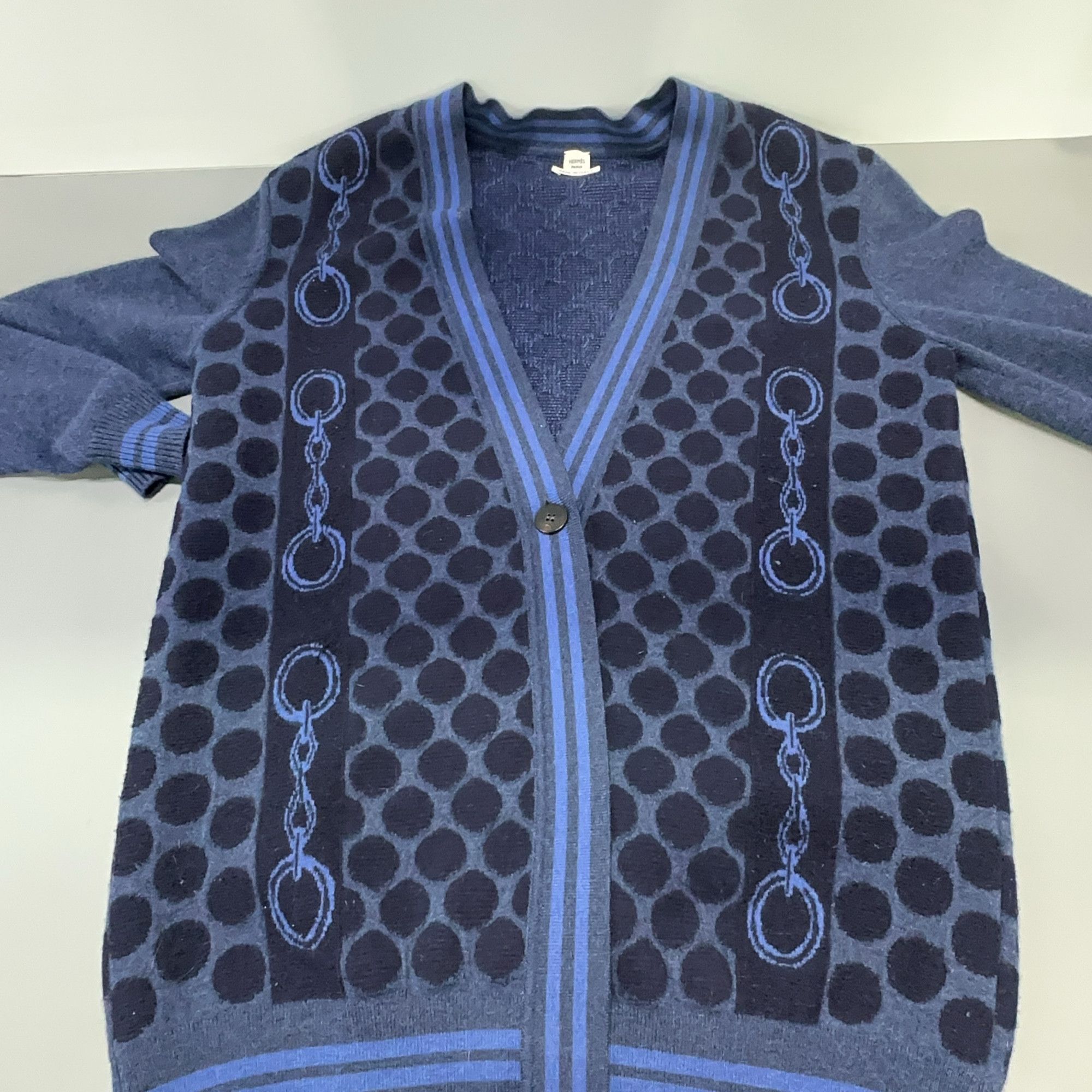Hermes Hermès Wool Blend Chain Cardigan Size 40 Size M / US 6-8 / IT 42-44 - 8 Thumbnail