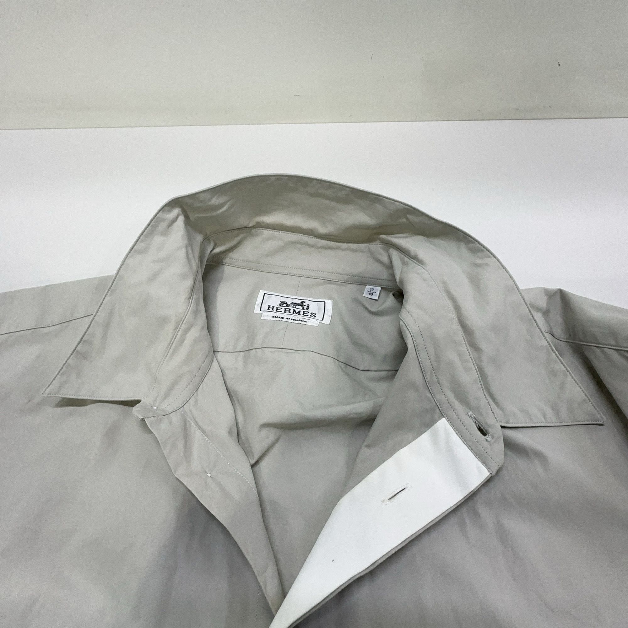 Hermes Hermes Cotton Button Up Shirt Size L Size US L / EU 52-54 / 3 - 5 Thumbnail