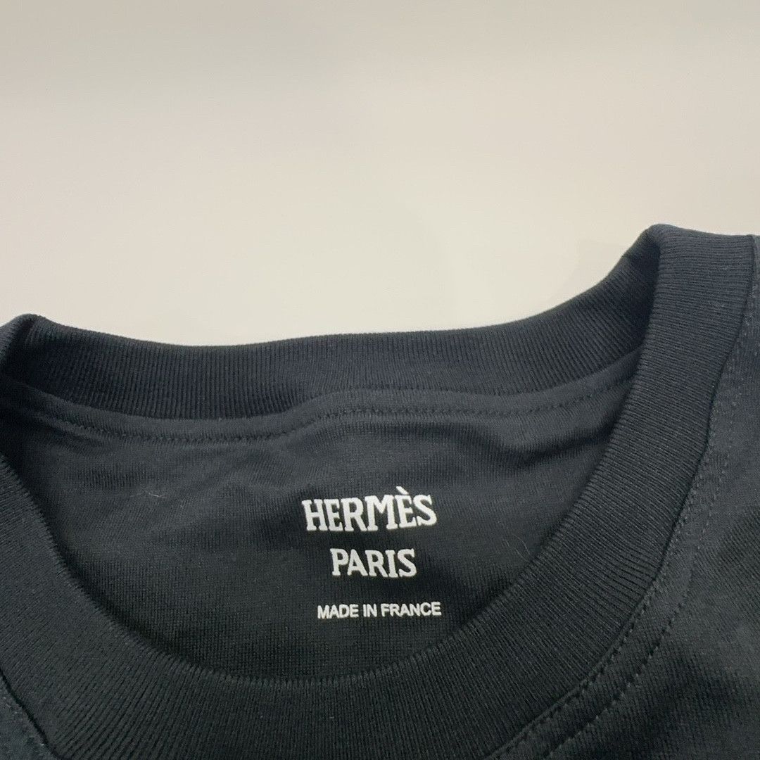 Hermes Hermes Embroidered Logo T-Shirt Size 38 Size S / US 4 / IT 40 - 3 Thumbnail