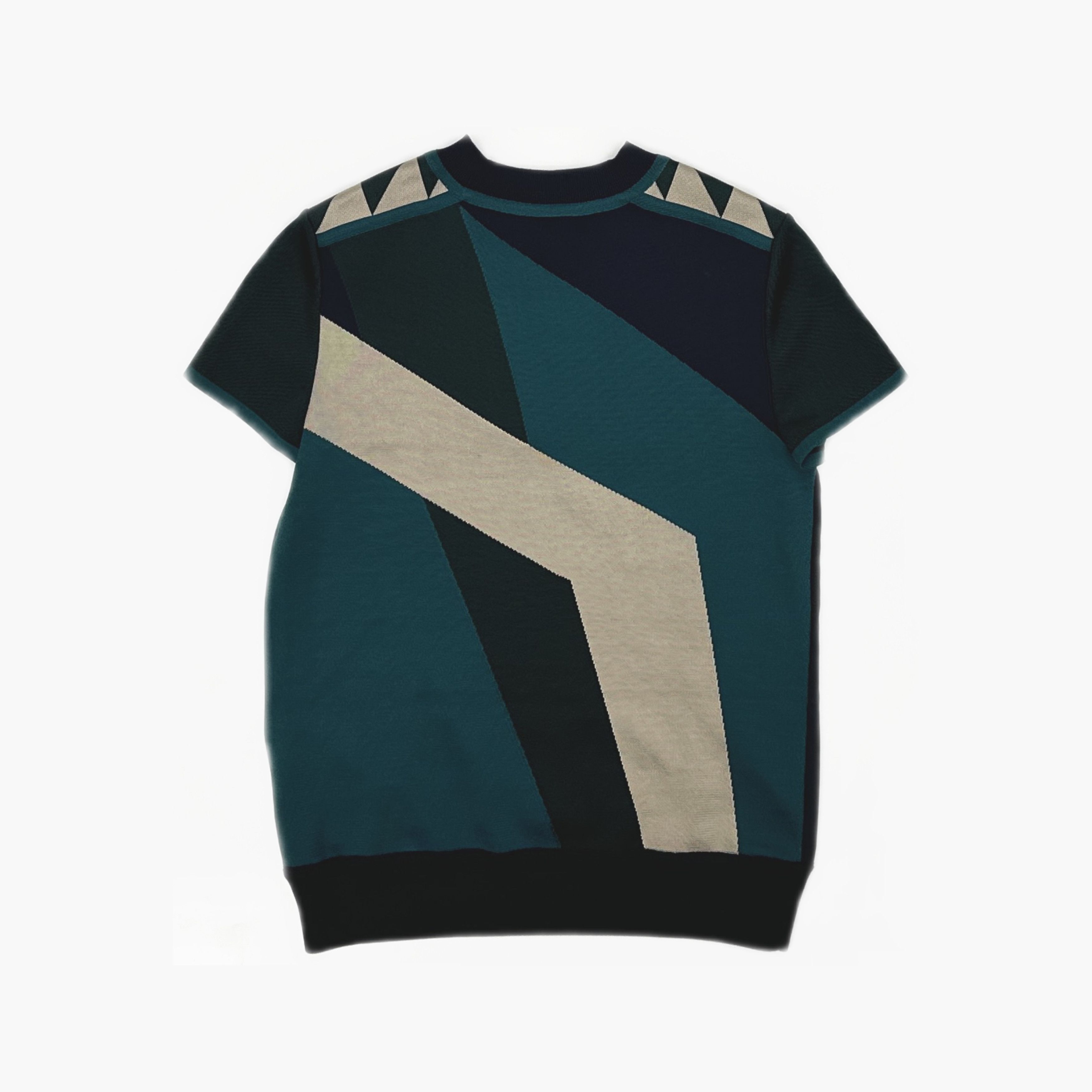 Hermes Hermès Geometric Print Short Sleeve Sweater Size 34 Size XS / US 0-2 / IT 36-38 - 2 Thumbnail
