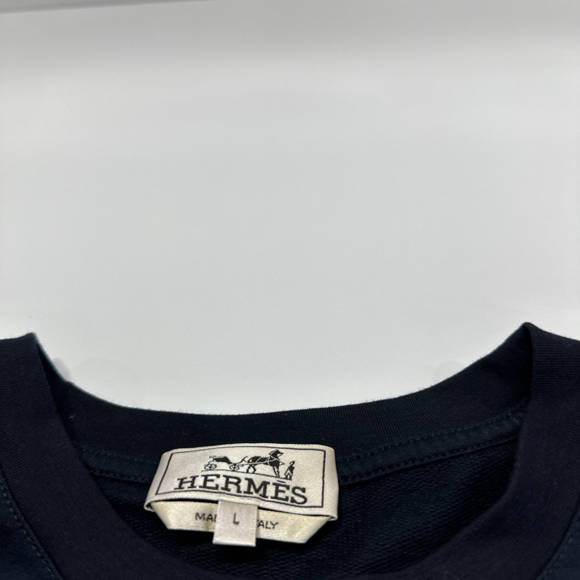 Hermes Hermes Logo Patch Short Sleeve T-Shirt Size L Size US L / EU 52-54 / 3 - 3 Thumbnail