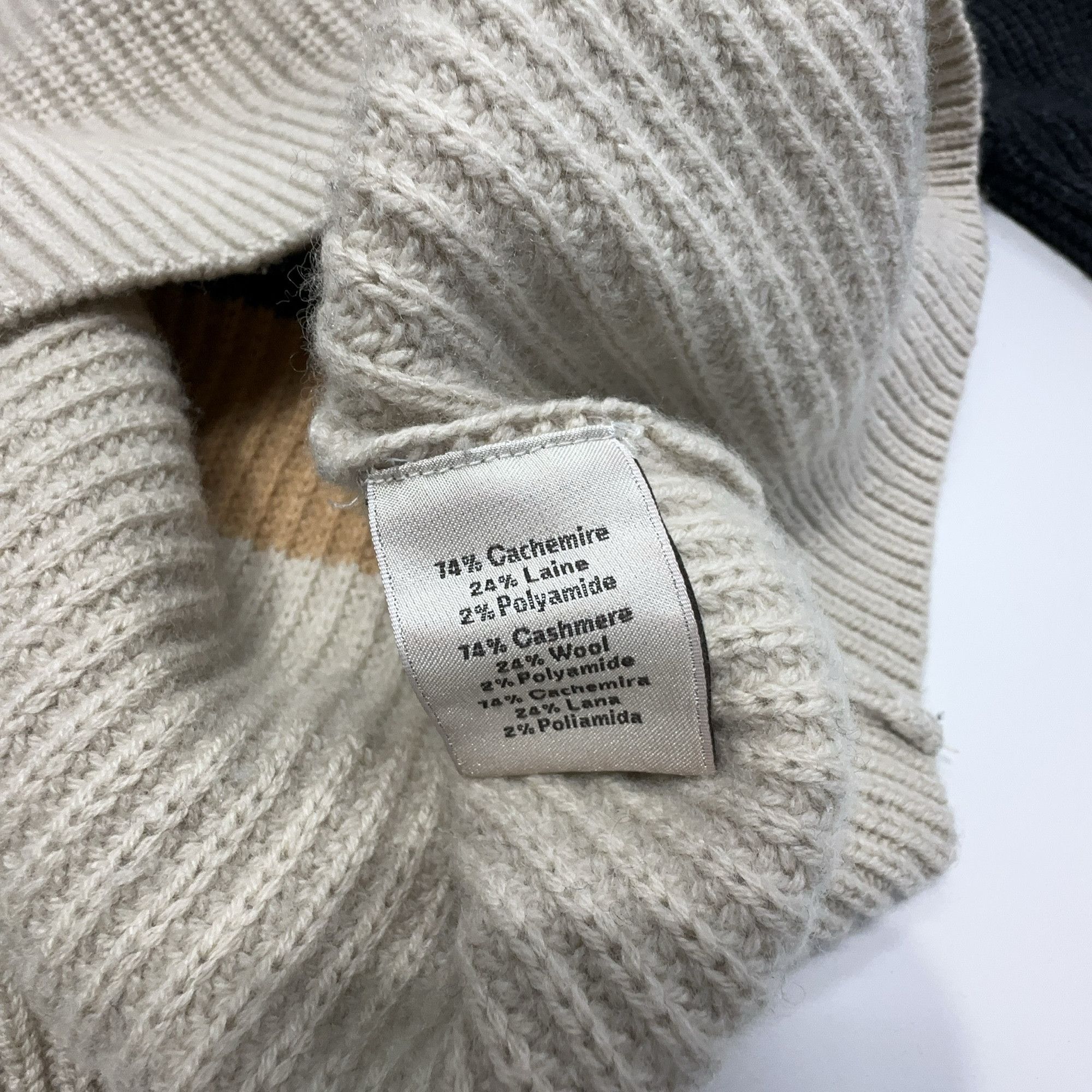 Hermes Hermès Colorblock Cashmere Blend Sweater Size L Size US L / EU 52-54 / 3 - 3 Thumbnail