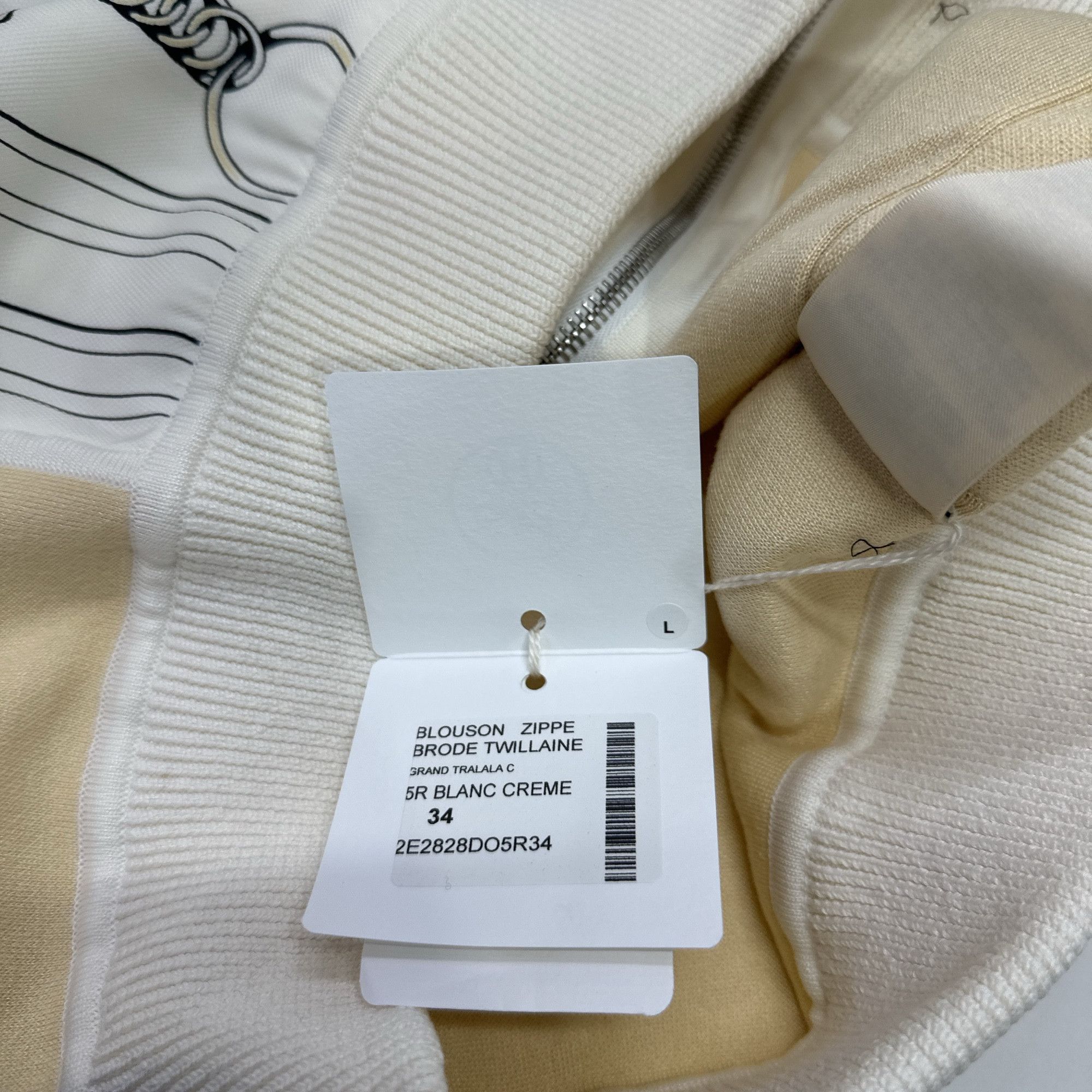 Hermes Hermès Printed Embroidered Bomber Jacket Size 34 Size XXS / US 00 / IT 34 - 5 Thumbnail