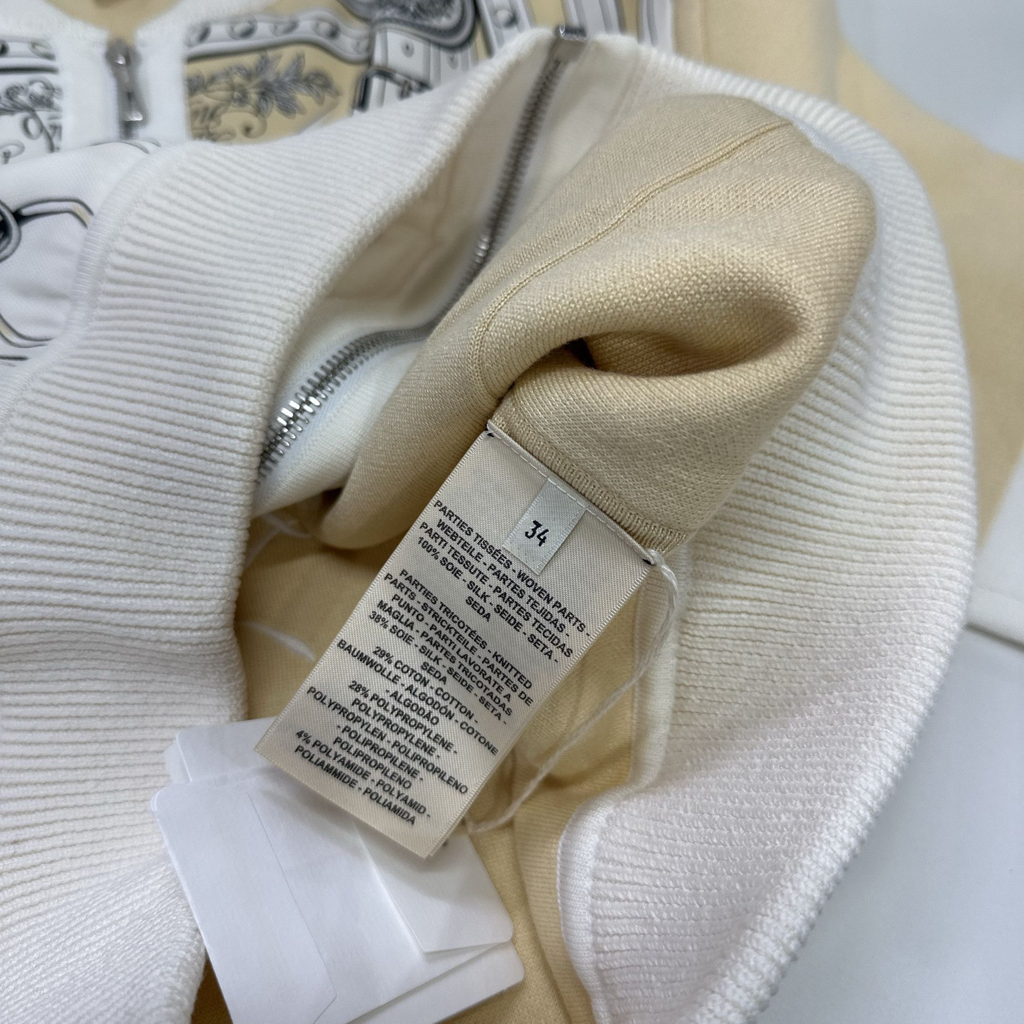 Hermes Hermès Printed Embroidered Bomber Jacket Size 34 Size XXS / US 00 / IT 34 - 4 Thumbnail