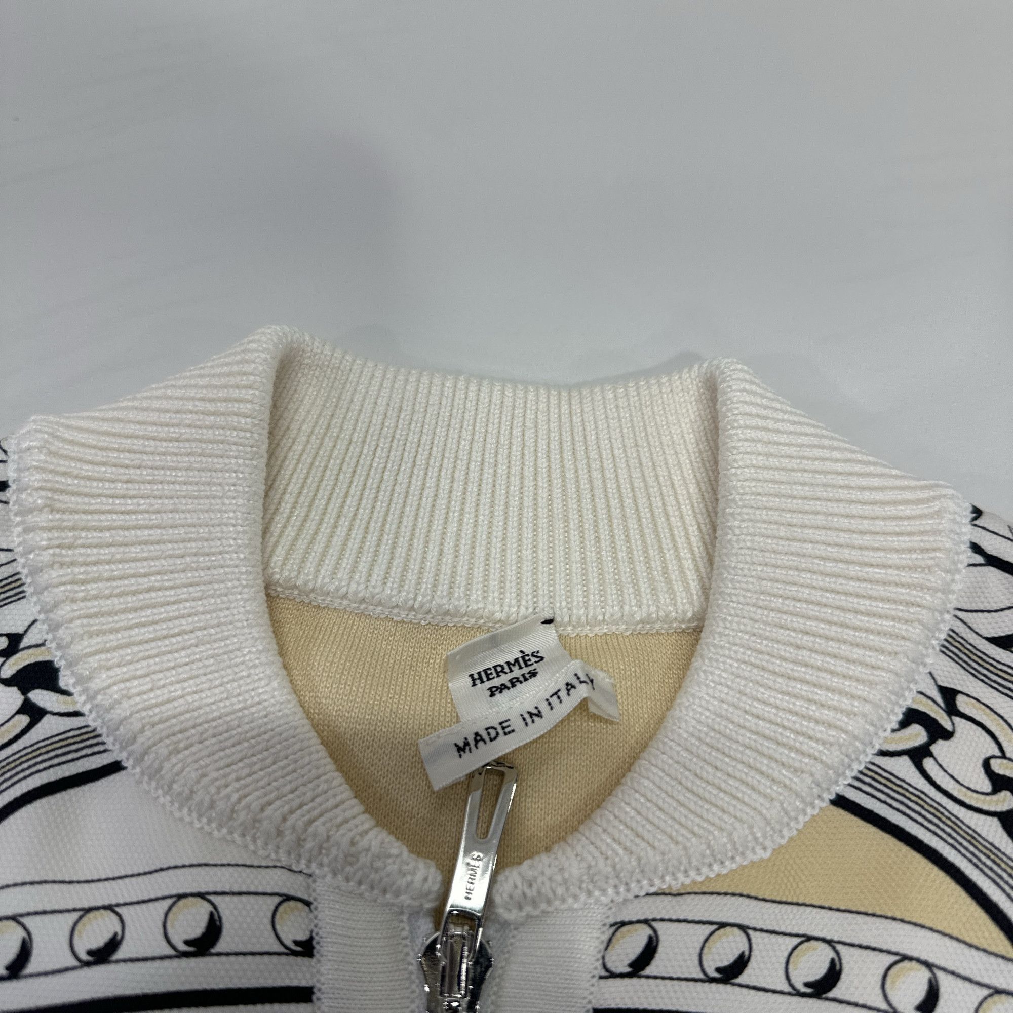 Hermes Hermès Printed Embroidered Bomber Jacket Size 34 Size XXS / US 00 / IT 34 - 3 Thumbnail