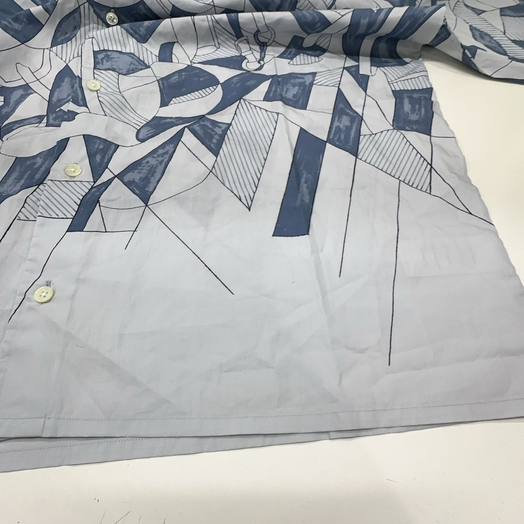Hermes HERMES Selles en Fragments Print Shirt Size M Size US XXS / EU 40 - 8 Thumbnail