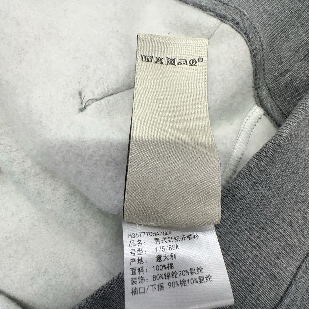 Hermes Hermès Striped Zip Hoodie Size L Size US L / EU 52-54 / 3 - 3 Thumbnail