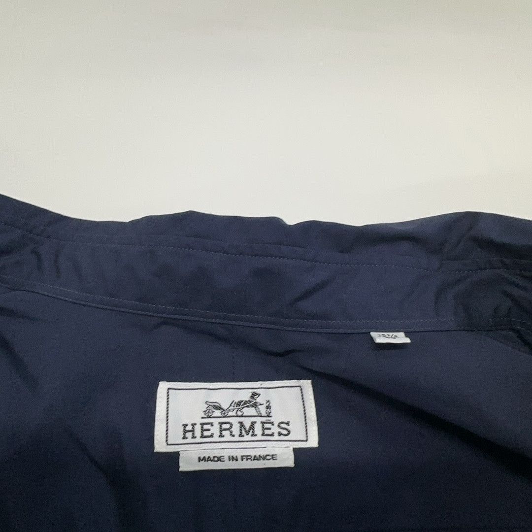 Hermes Hermes Silk Panel Button-Up Shirt Size M Size US XXS / EU 40 - 3 Thumbnail