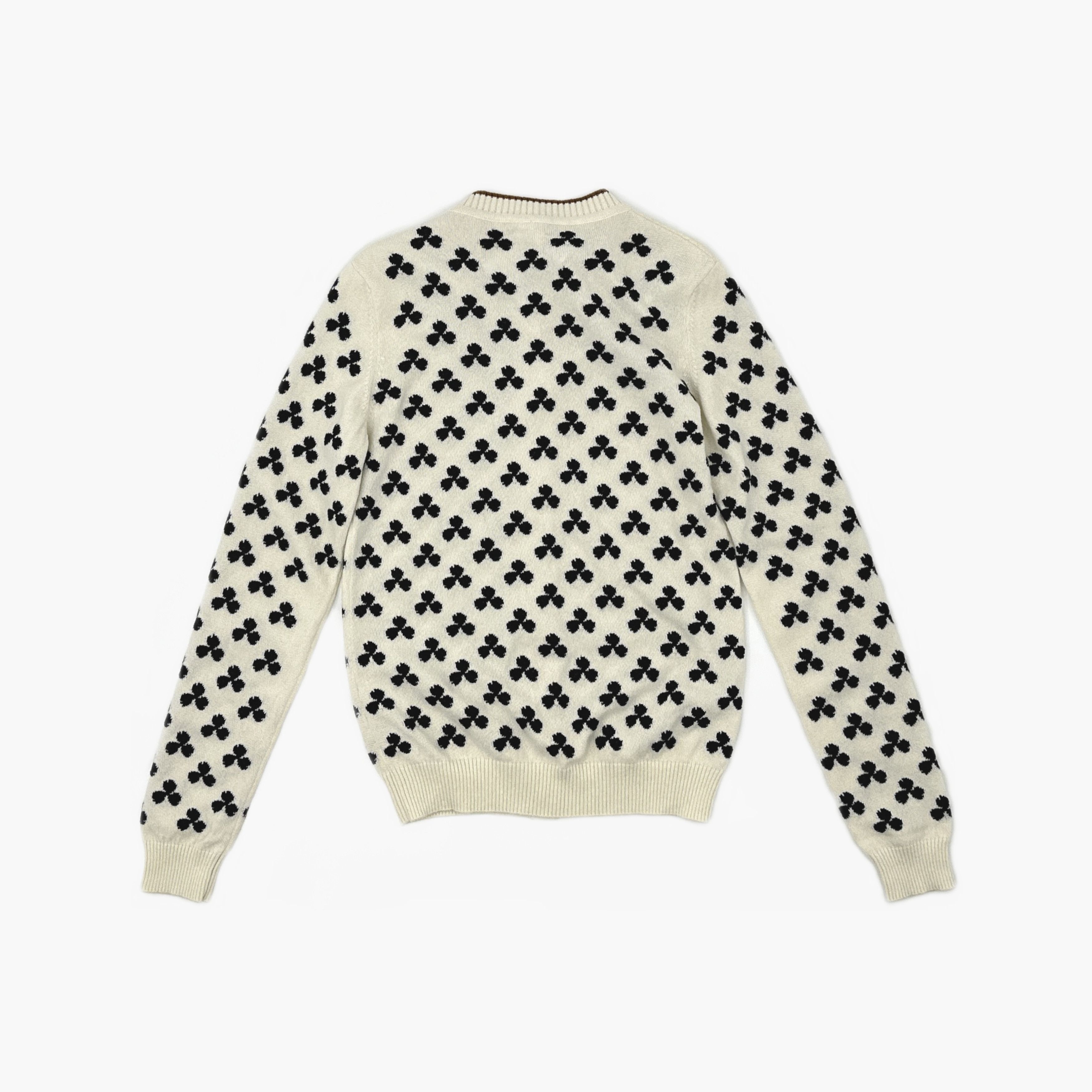 Hermes Hermes Clover Pattern Cashmere Cardigan Size 36 Size XS / US 0-2 / IT 36-38 - 2 Thumbnail