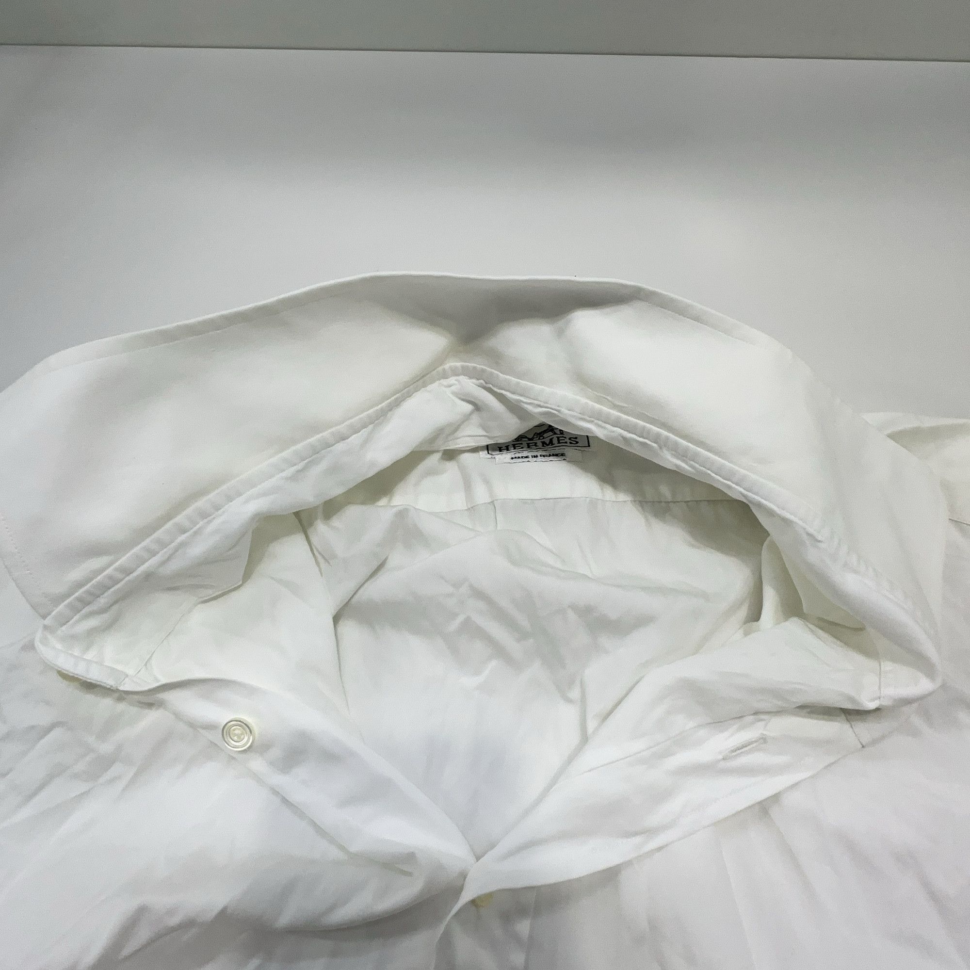 Hermes Hermès Cotton Button Up Shirt White Size 42 Size US XS / EU 42 / 0 - 5 Thumbnail