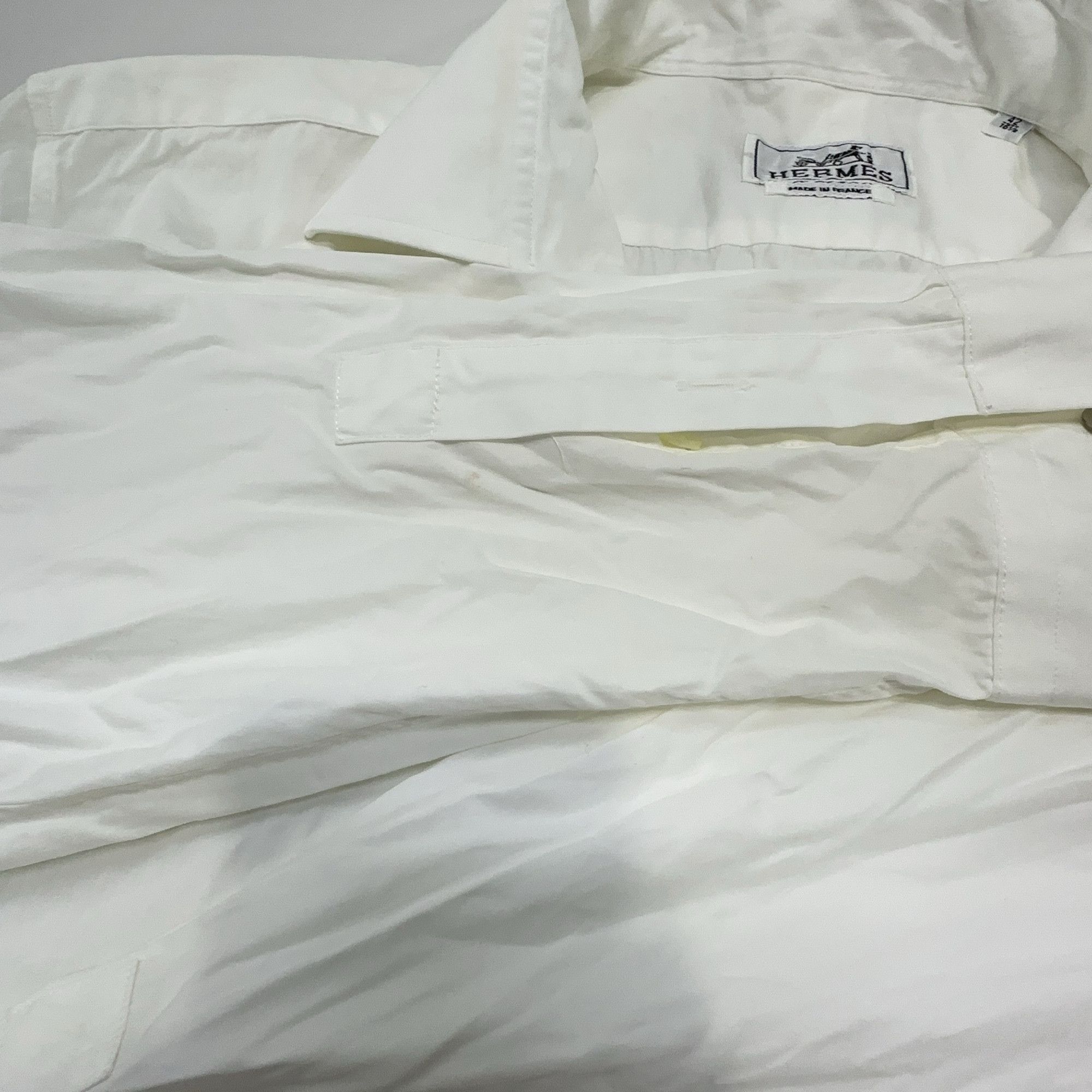 Hermes Hermès Cotton Button Up Shirt White Size 42 Size US XS / EU 42 / 0 - 6 Thumbnail